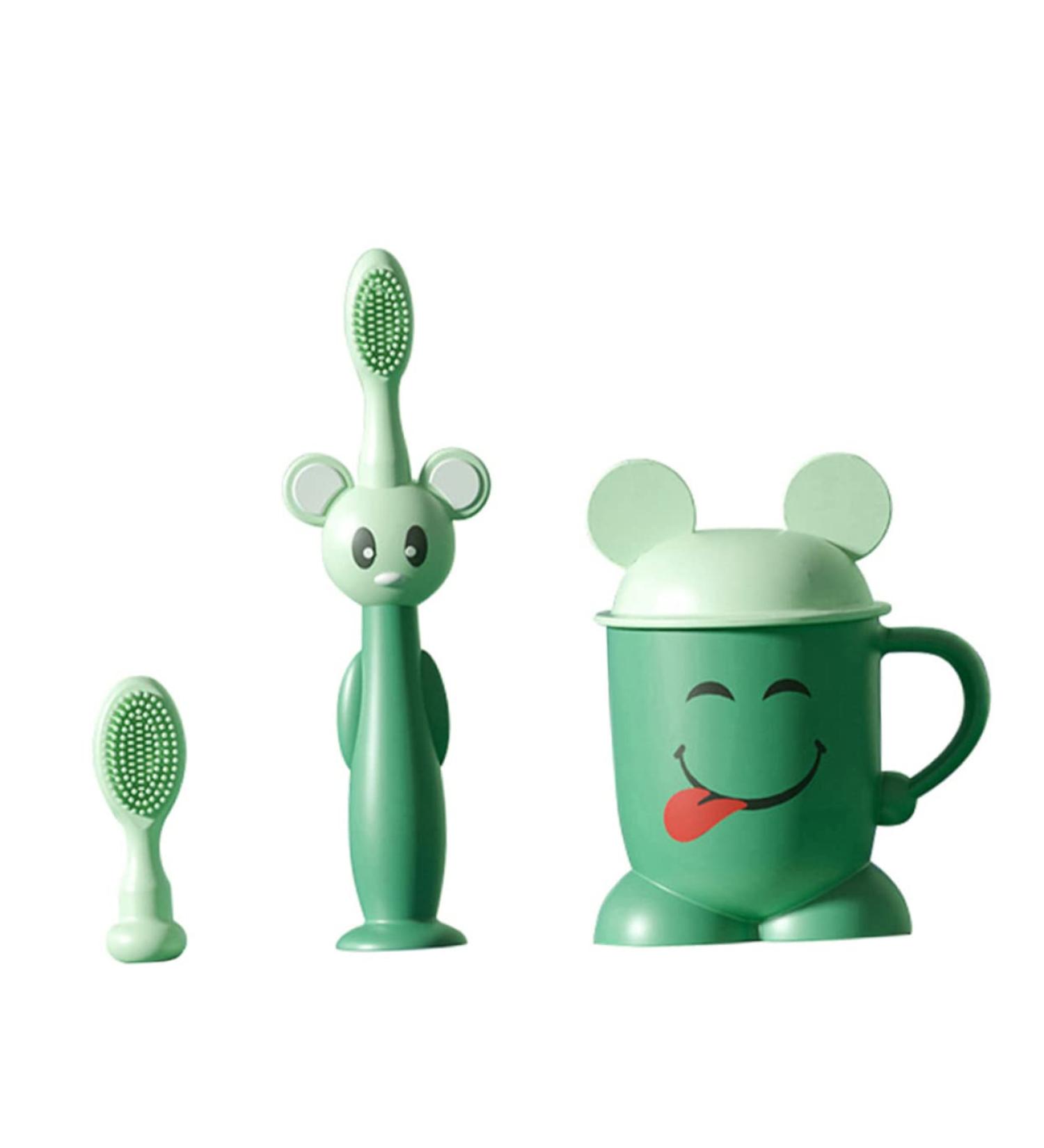 FOMIYES 2 Sets Toddler & Newborn Toothbrush - Silicone Baby Training Oral Care Toothbrush - Kids Sucker & Bristle Toothbrush for International Shipping - Buy Online on GoSupps.com