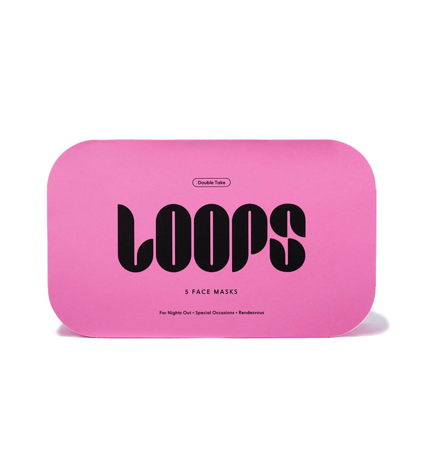 LOOPS Double Take Glow Hydrogel Face Mask - Soothes Skin Refines Pores Brightens Complexion - 5 Pack - Perfect for All Skin Types - International Shipping Available - Buy Online on GoSupps.com