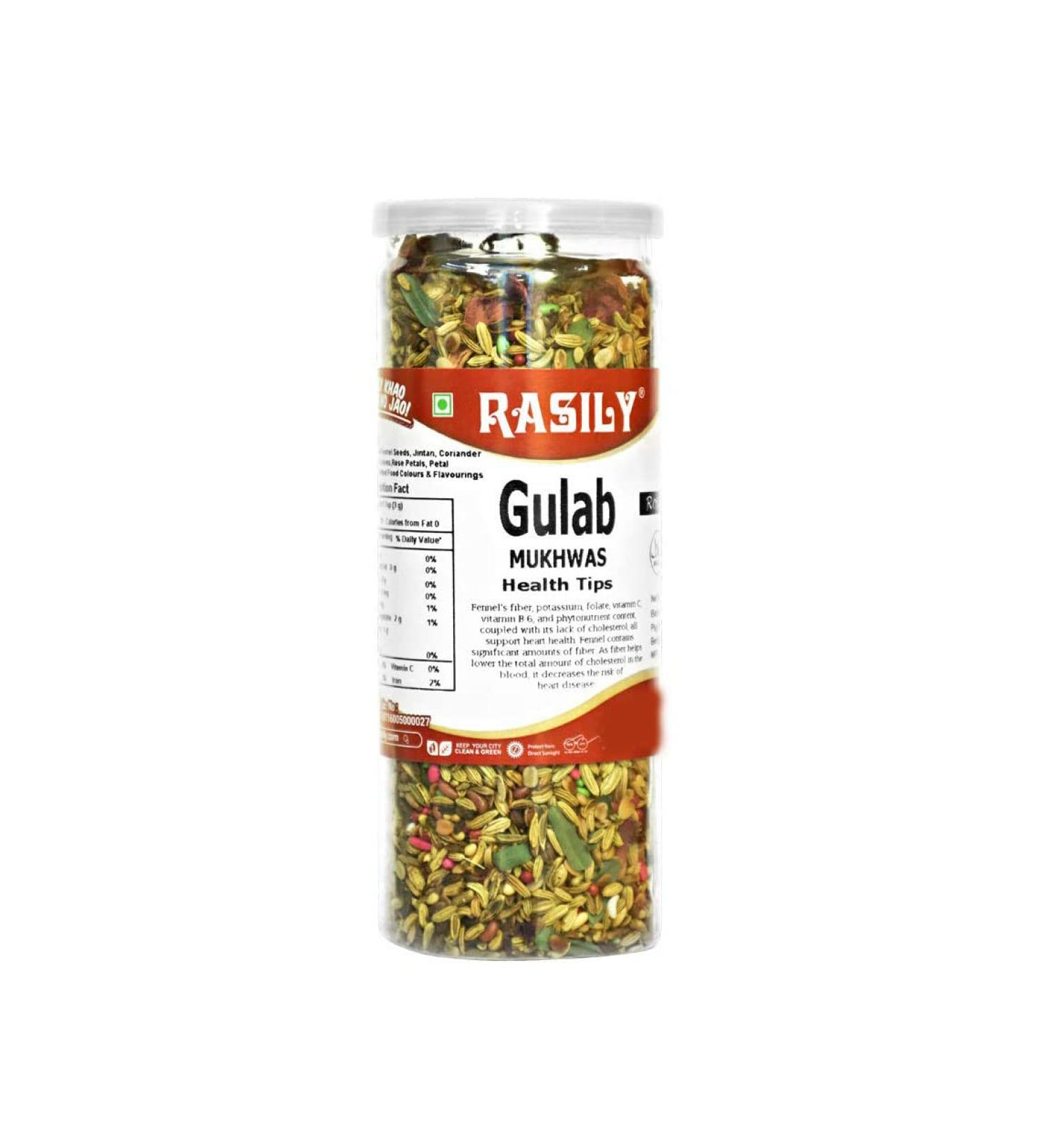 Rasily Gulab Mukhwas Mouth Freshener (Gulab Mukhwas Pack of 1)_Packing May Vary - Buy Online on GoSupps.com