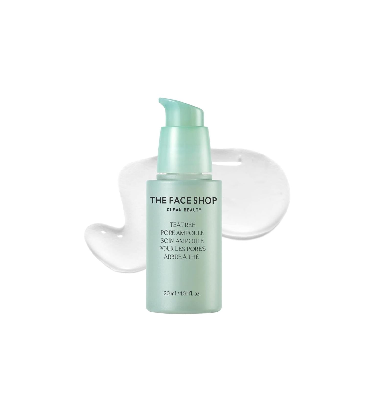 Buy The Face Shop Tea Tree Pore Ampoule - Hydrating & Exfoliating Serum for Pore Minimization | Korean Skincare AHA BHA PHA Hyaluronic Acid - Buy Online on GoSupps.com