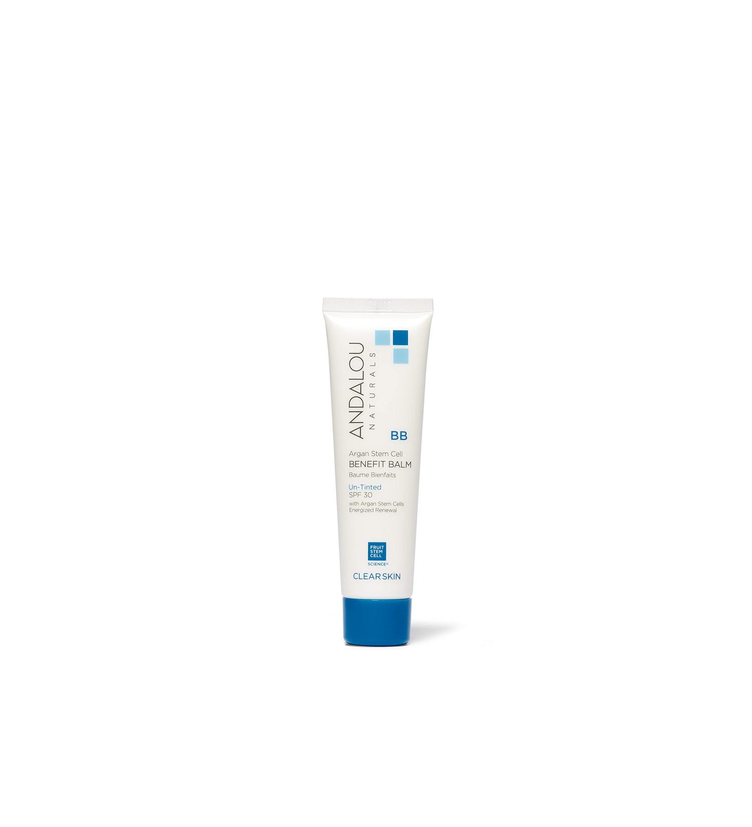 Andalou Naturals Clear Skin Argan Stem Cell BB Benefit Balm SPF 30 - 2 Fl Oz - Buy Online on GoSupps.com