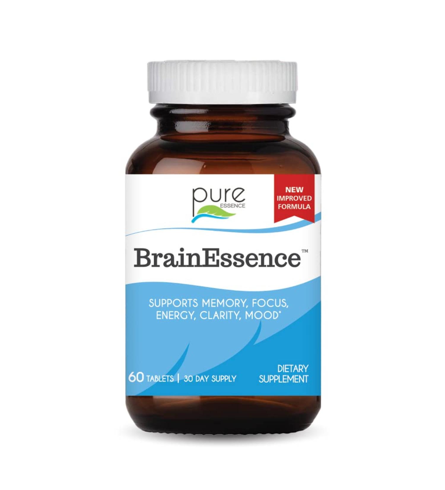 Pure Essence BrainEssence - 60 Tablets for Enhanced Cognitive Support - Buy Online on GoSupps.com