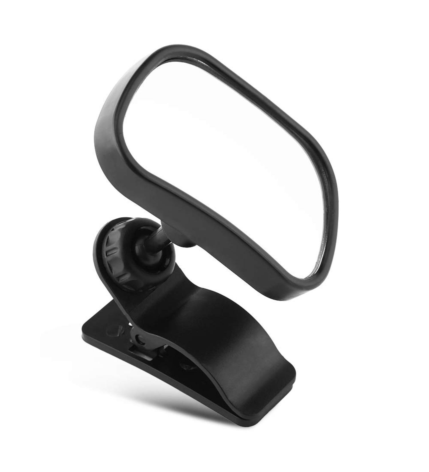 Universal Adjustable Car Baby Rear View Safety Mirror - Suction Cup & Clip - Black | 1 Piece - Buy Online on GoSupps.com