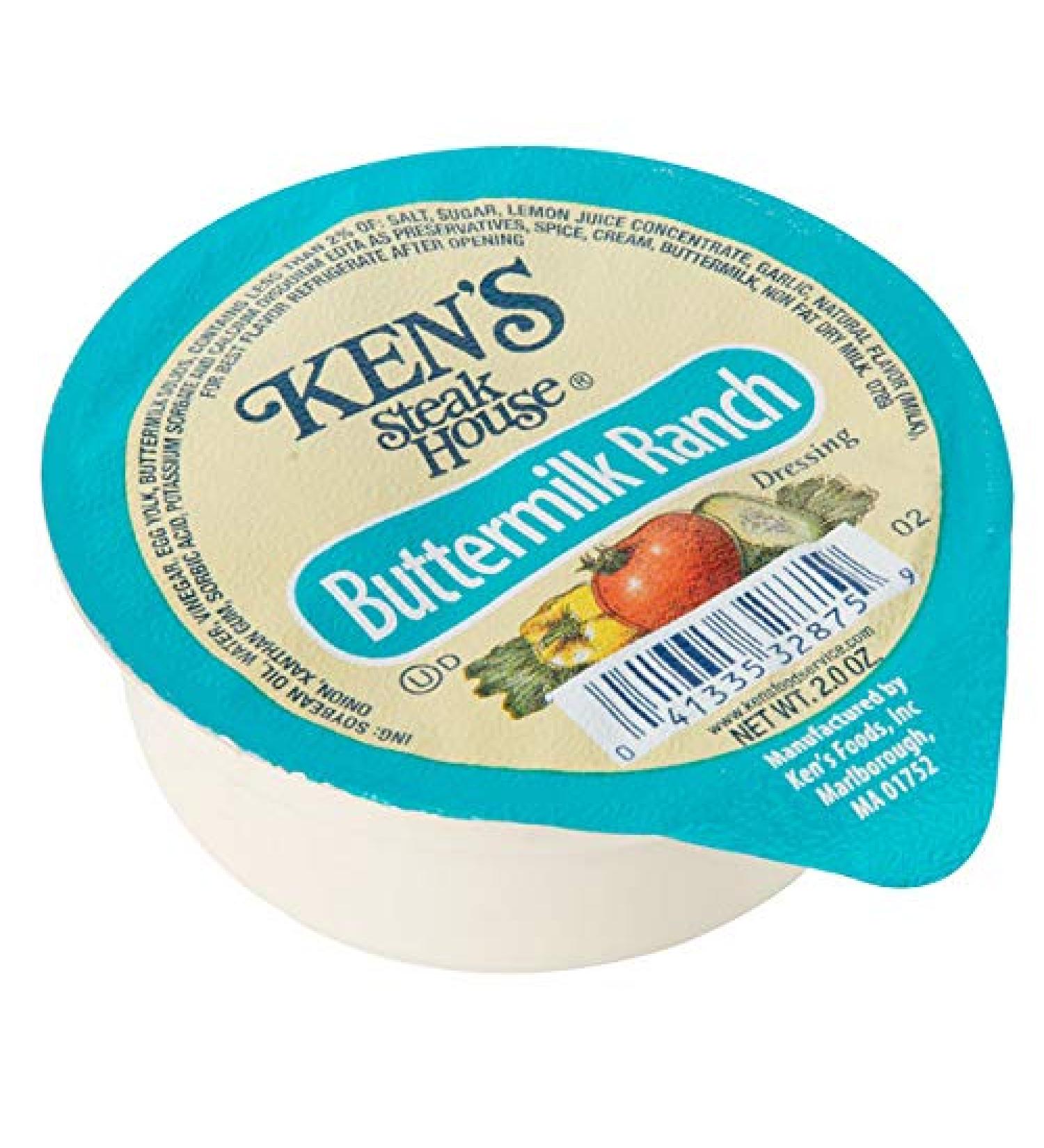 BWS Ken's Foods Inc. 2 oz. Buttermilk Ranch Dressing Cups - Case of 72 | 72 Count Pack - Shop Now! - Buy Online on GoSupps.com