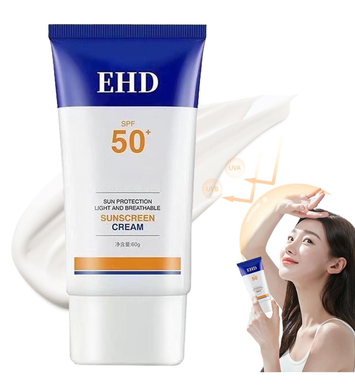 behound Ehd Sunscreen Ehd Face Sunscreen SPF50+ Facial Sunscreen Moisturizer Dry and Nonsticky Ehd Sunscreen Cream for Skin Care Ehd Waterproof Sun Cream for Women 1 Pcs - Buy Online on GoSupps.com