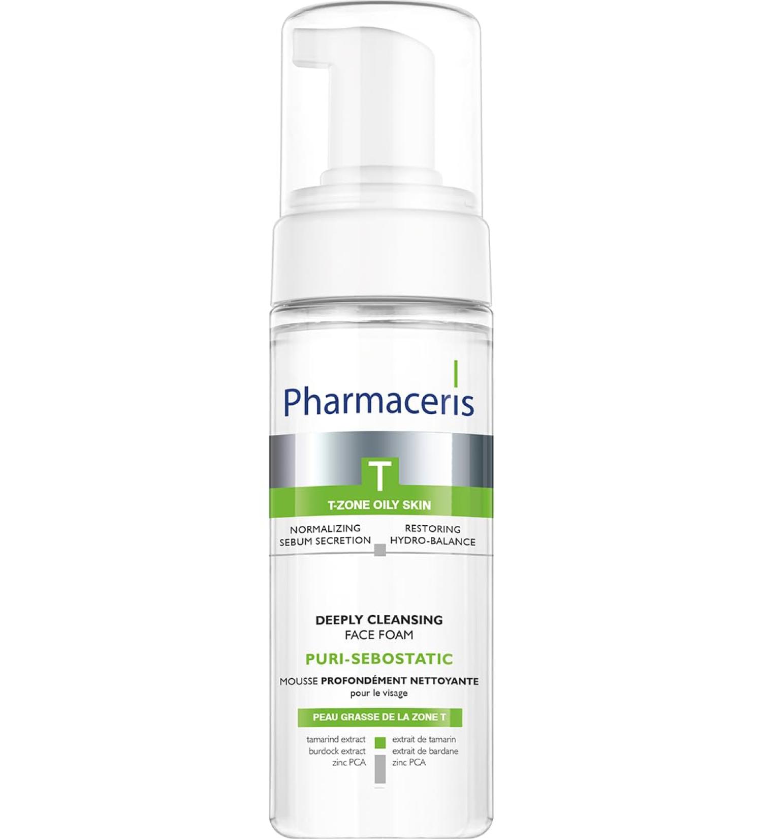 Pharmaceris T-Zone Cleansing Foam for Oily Skin | Restores Hydro-Balance | 5.0 oz - Best for Post-Acne Treatment - Buy Online on GoSupps.com