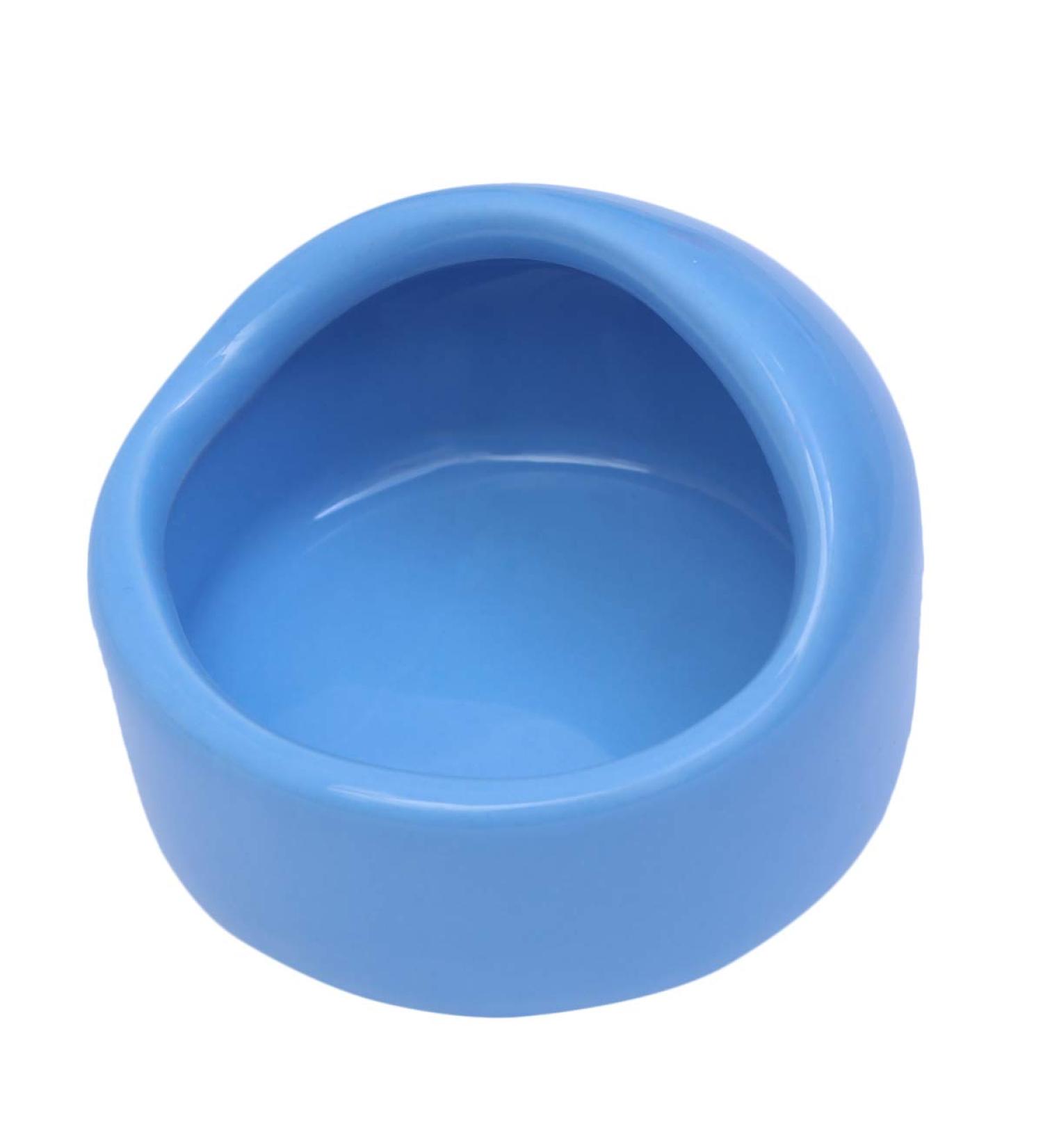 Guinea Food Bowl Hamster Feeding Bowls Pet Ceramic Food Bowls for Small Animal Rodents Gerbil Hamster Food Bowl Blue - Buy Online on GoSupps.com