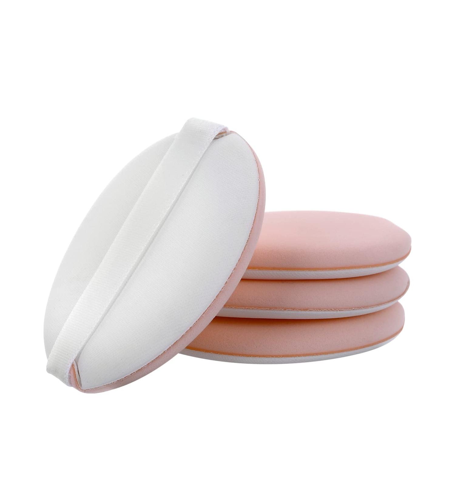 Molain 8-Part Round Make-Up Sponge Set with Strap - Smooth Powder Blending for Primer Cream & Concealer - Full Coverage Face & Body Applicator in White - Buy Online on GoSupps.com