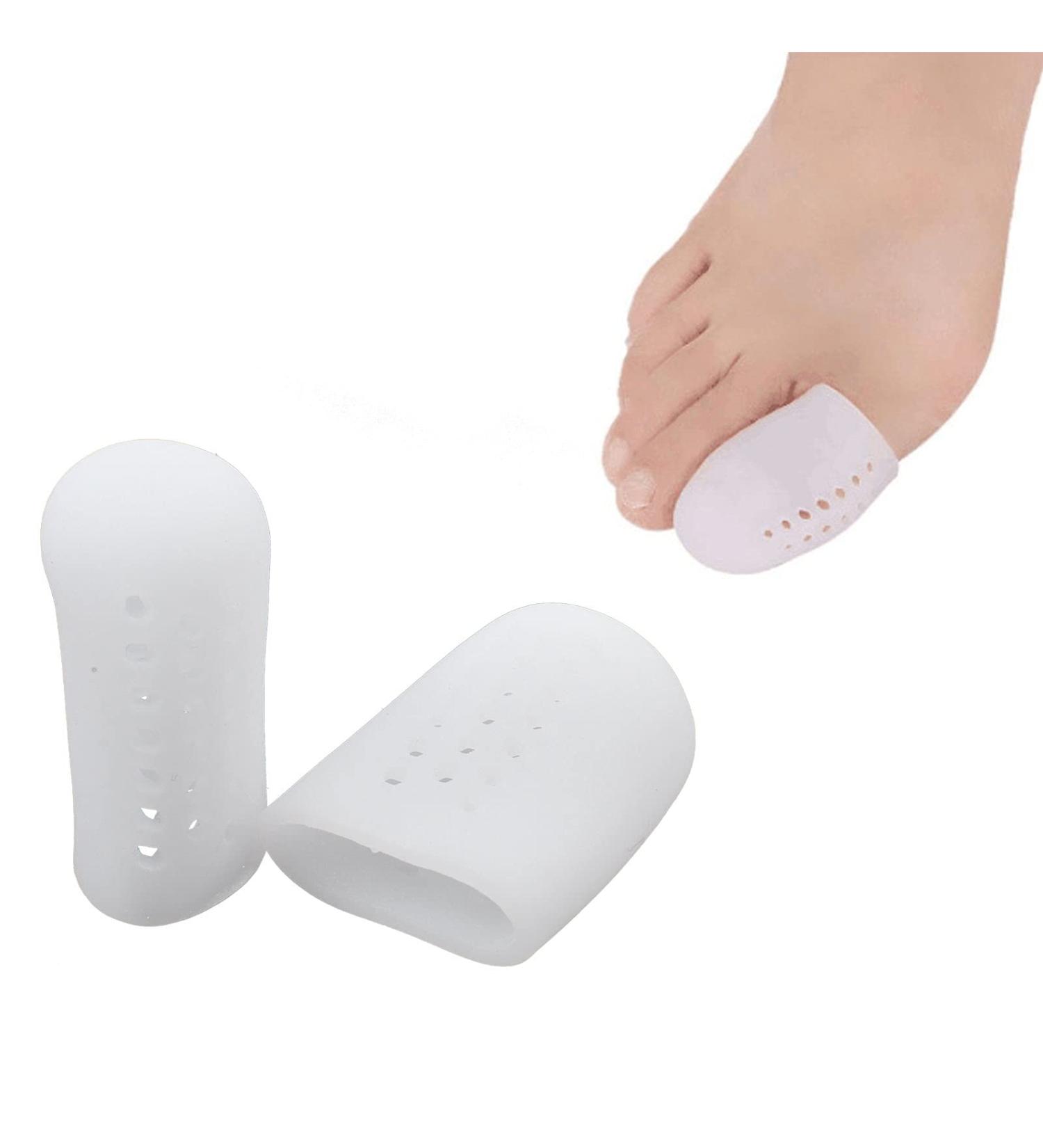 Big Toe Protectors - Breathable Gel Toe Caps Silicone with Holes | 10 Pack - Premium Comfort & Pain Relief - Buy Online on GoSupps.com