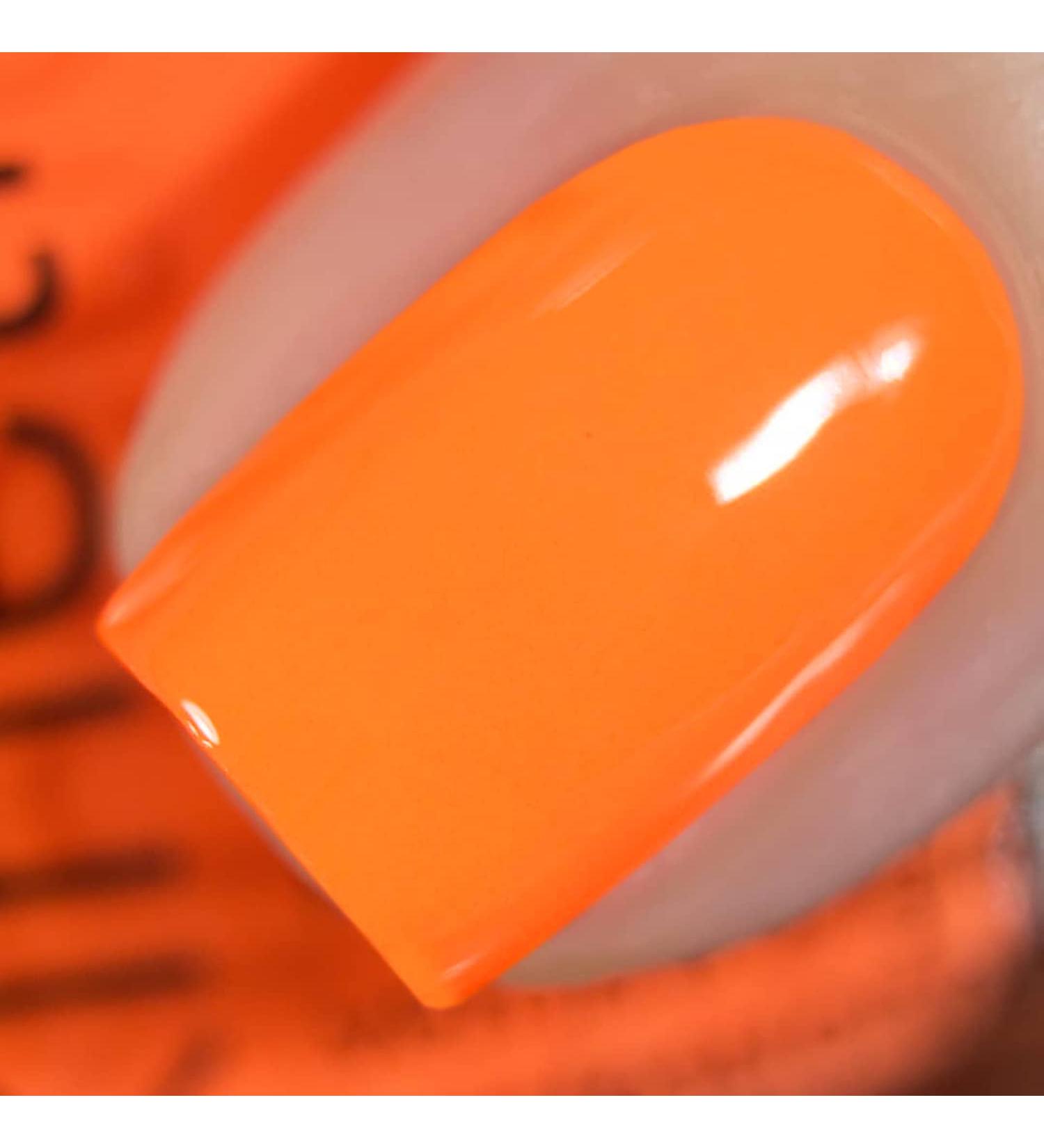 Vishine Nail Gel Polish 15ml Soak Off Nail Gel Polish Nail Art Manicure Salon DIY at Home Long-lasting - Hot Orange 0.5 OZ - Buy Online on GoSupps.com