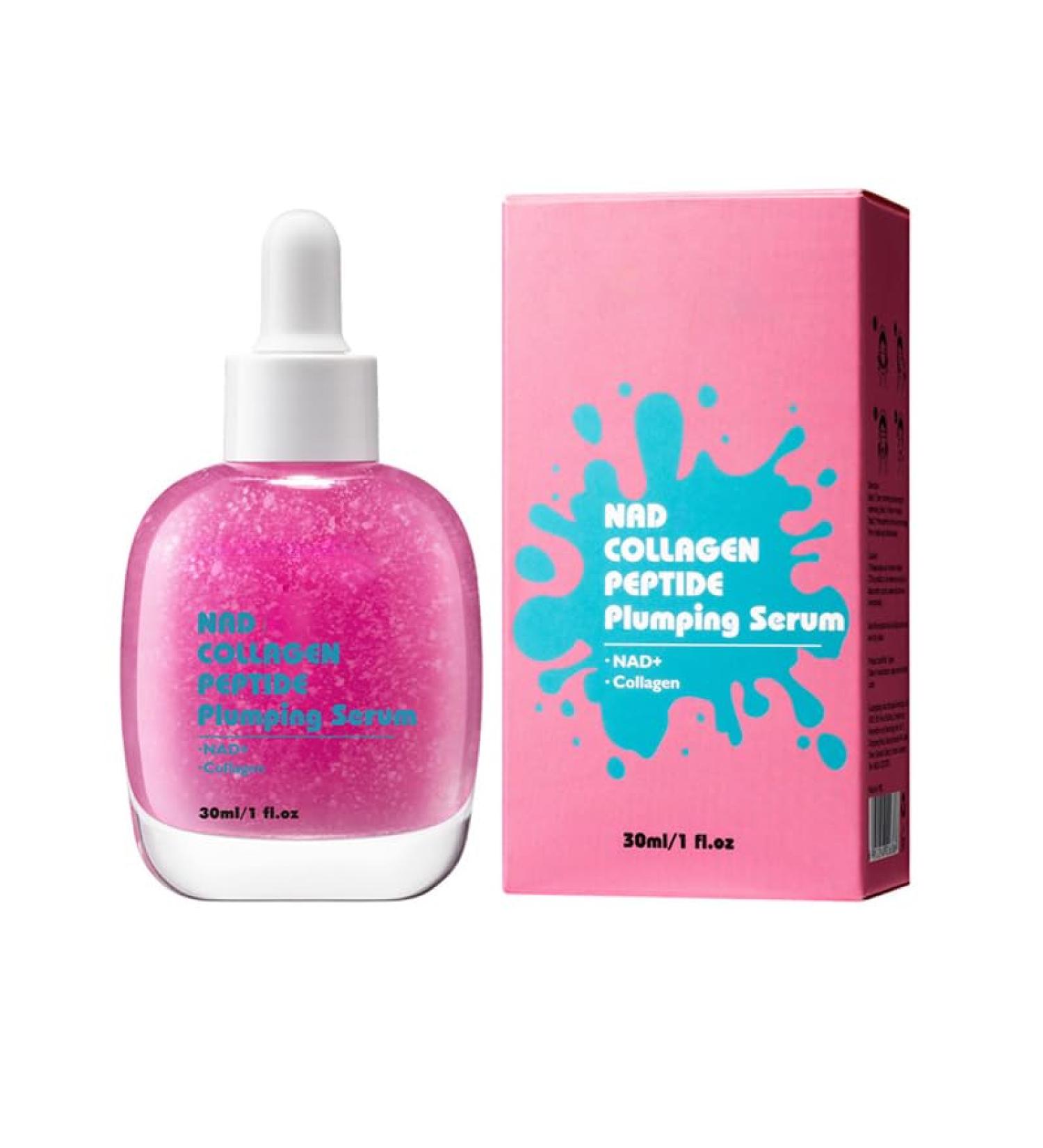 Rejuvenating & Hydrating Face Serum with NAD Peptide Complex Ceramides & Collagen | Anti-Aging Serum for Dewy Skin Fine Lines & Wrinkles | Moisturizing Serum for All Skin Types (NAD+) - Buy Online on GoSupps.com