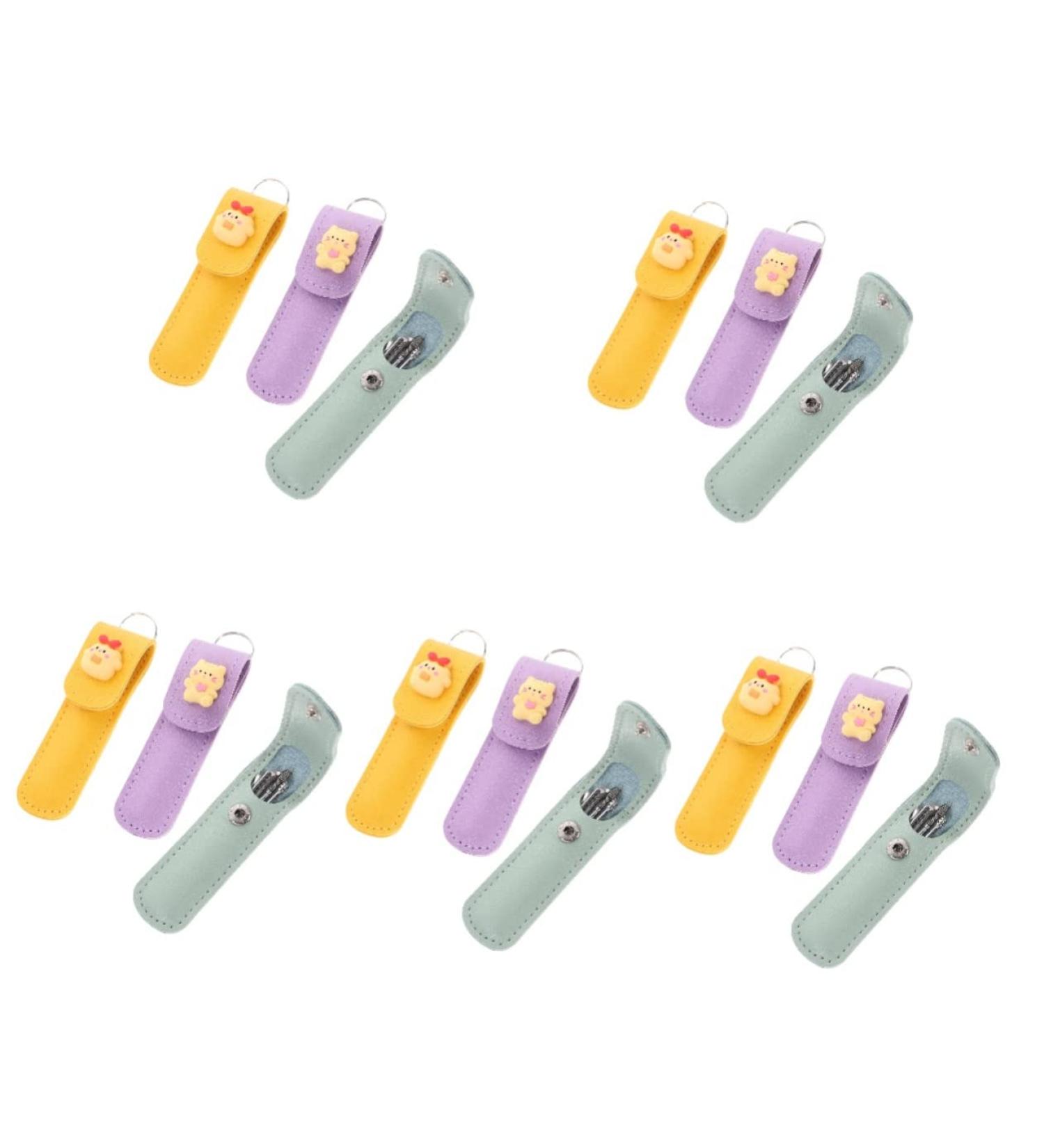 DOITOOL 15 Sets Cute Cleaners Massage of Cartoon Kit Steel Picking Home Earwax Storage Cleaning Portable Cleaner Pick with Ear Spoon Tool Cleansing Travel Small Picker Stainless Tools - Buy Online on GoSupps.com