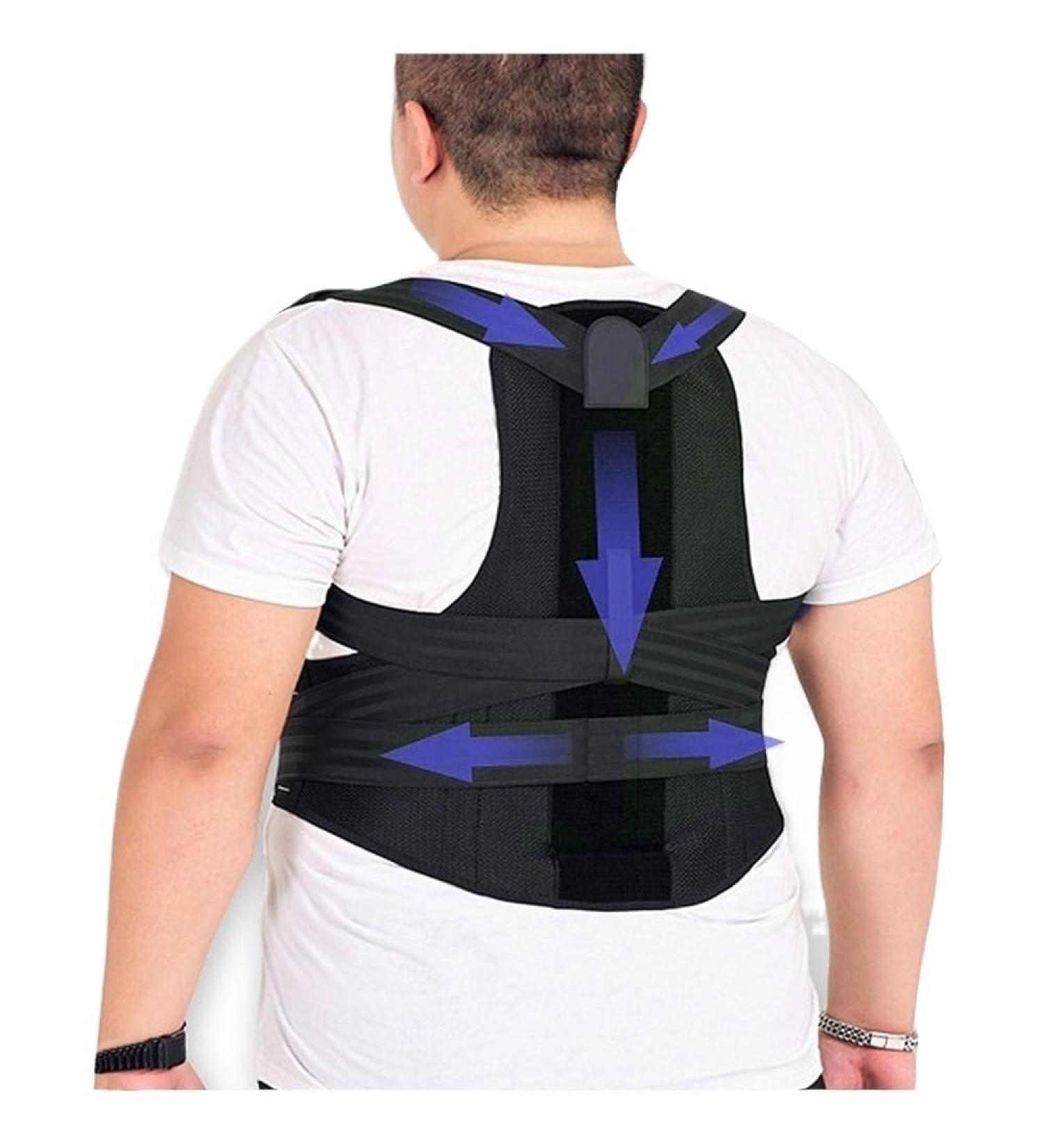 Plus Size 70140kg Adjustable Posture Corrector Back Brace MenWomen Shoulder Neck Clavicle Spine Support Studying Teens Scoliosis Hunchback Correction Strap5XL Black 5XL - Buy Online on GoSupps.com
