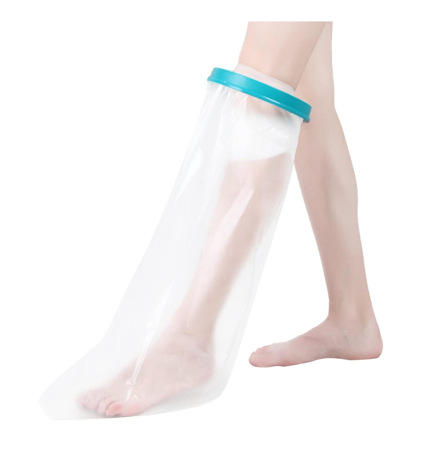 Fasola Waterproof Leg Cast Cover - Large Size | Shower & Bath Protector for Broken Toe, Ankle, Foot, Wound & Burns - Reusable Cast Bag | Keep Bandage Dry - Buy Online on GoSupps.com