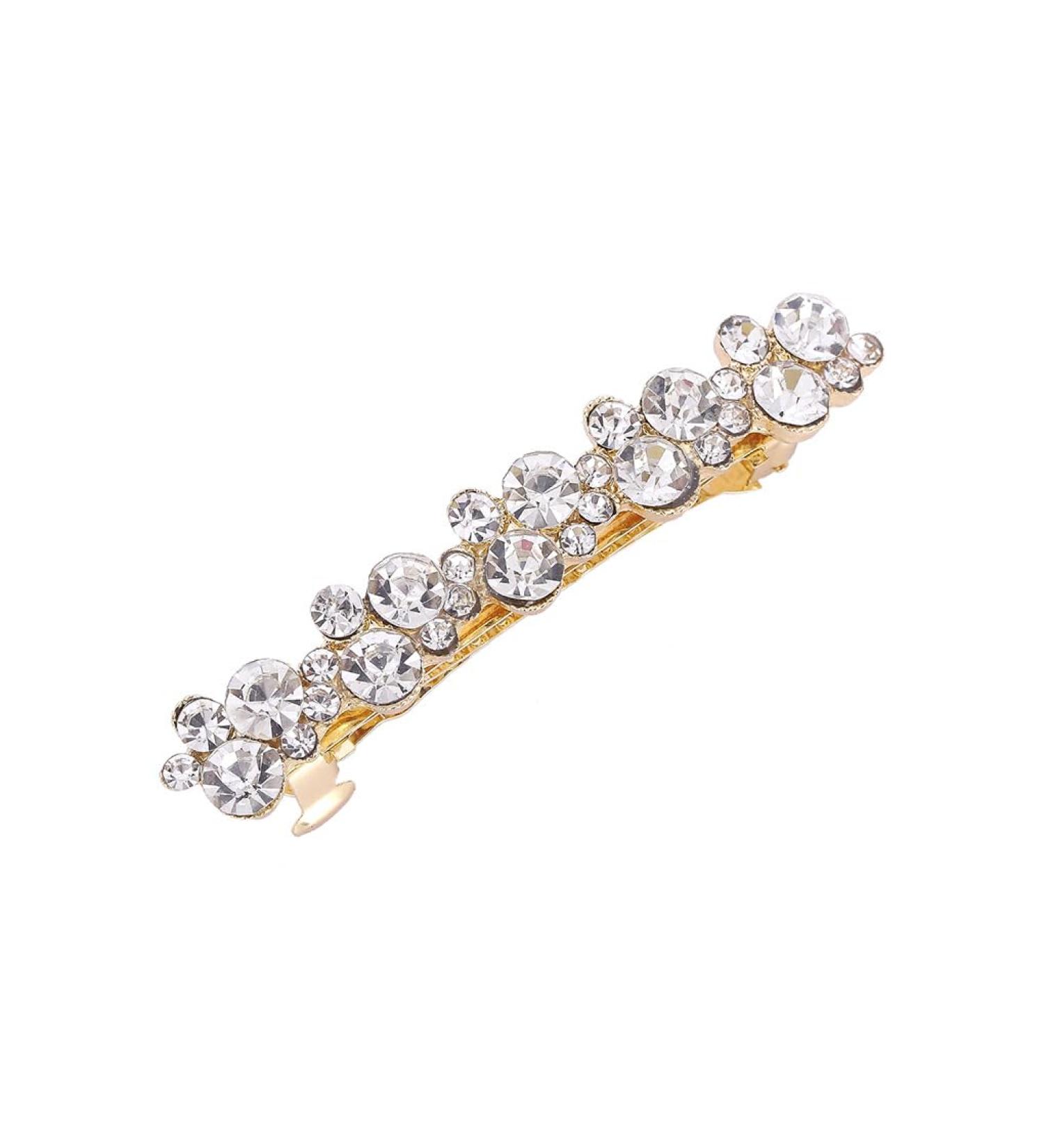 CLSSLVVBN Elegant Pearl Spring Hair Clips Pin For Women Girls Versatile Hairpins For Any Occasion Girls Elegant Barrettes Hairpins E8407White Diamonds - Buy Online on GoSupps.com
