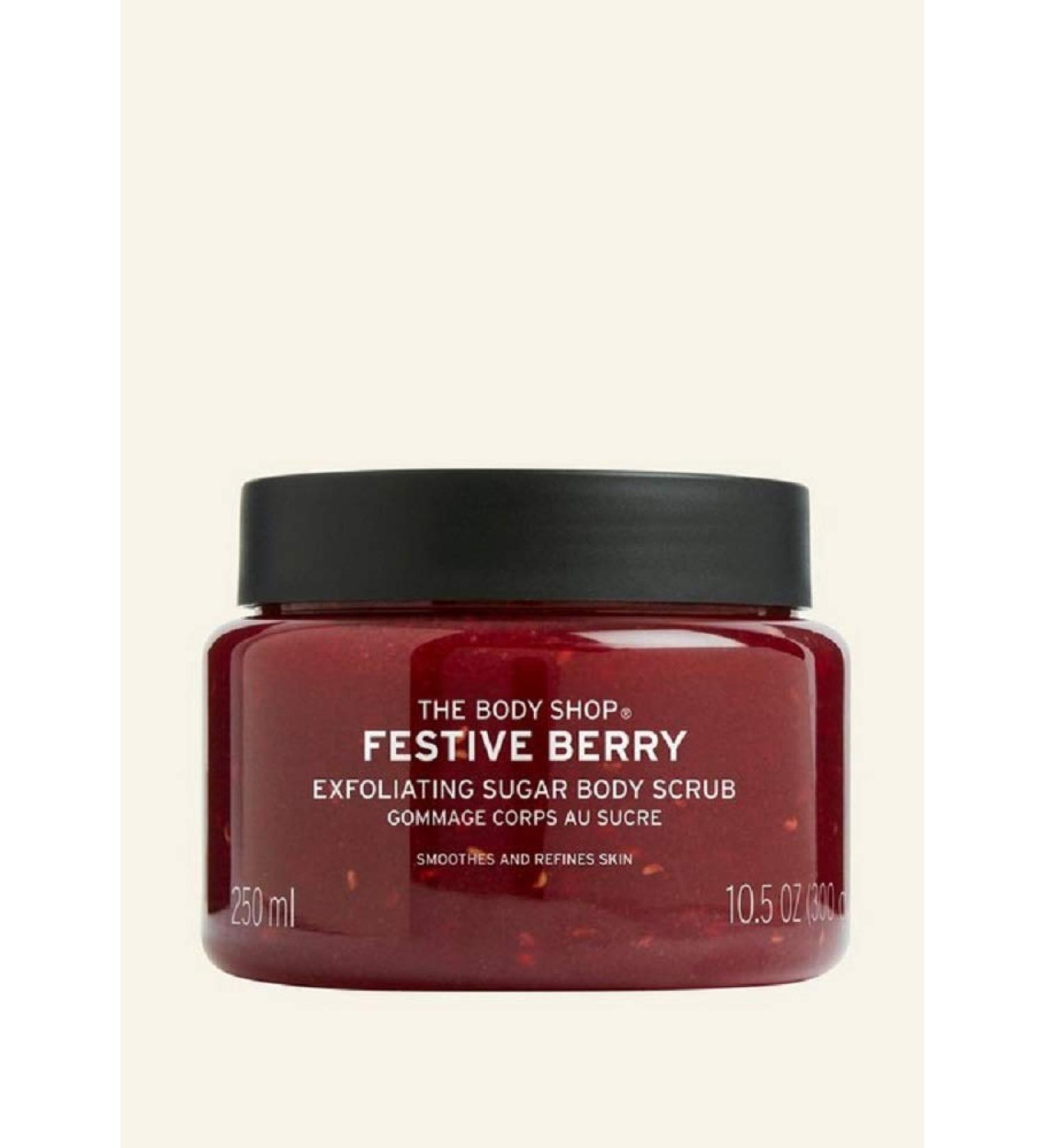 The Body Shop Warm Festive Berry BODY SCRUB 200ml Special Edition 2020 SWEET TANGY AND FRUITY SCENT VEGAN