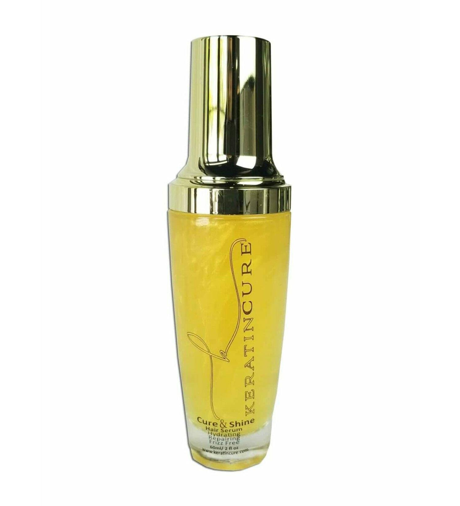Keratin Cure Shine Hair Serum | Anti-Frizz & Damage Protection | Smooth Silk Hair | 4 oz - Buy Online on GoSupps.com