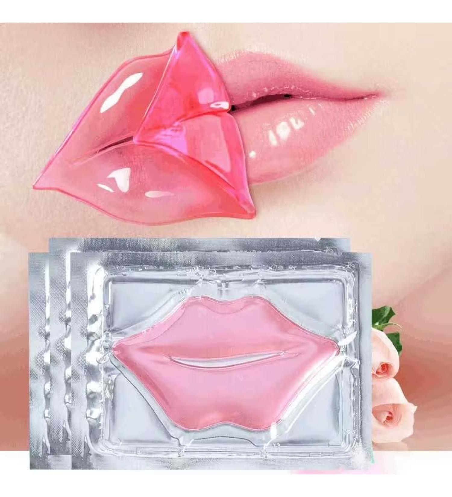 Pink Collagen Lip Mask Moisturizing Hydrogel Patch Single Use - Buy Online on GoSupps.com