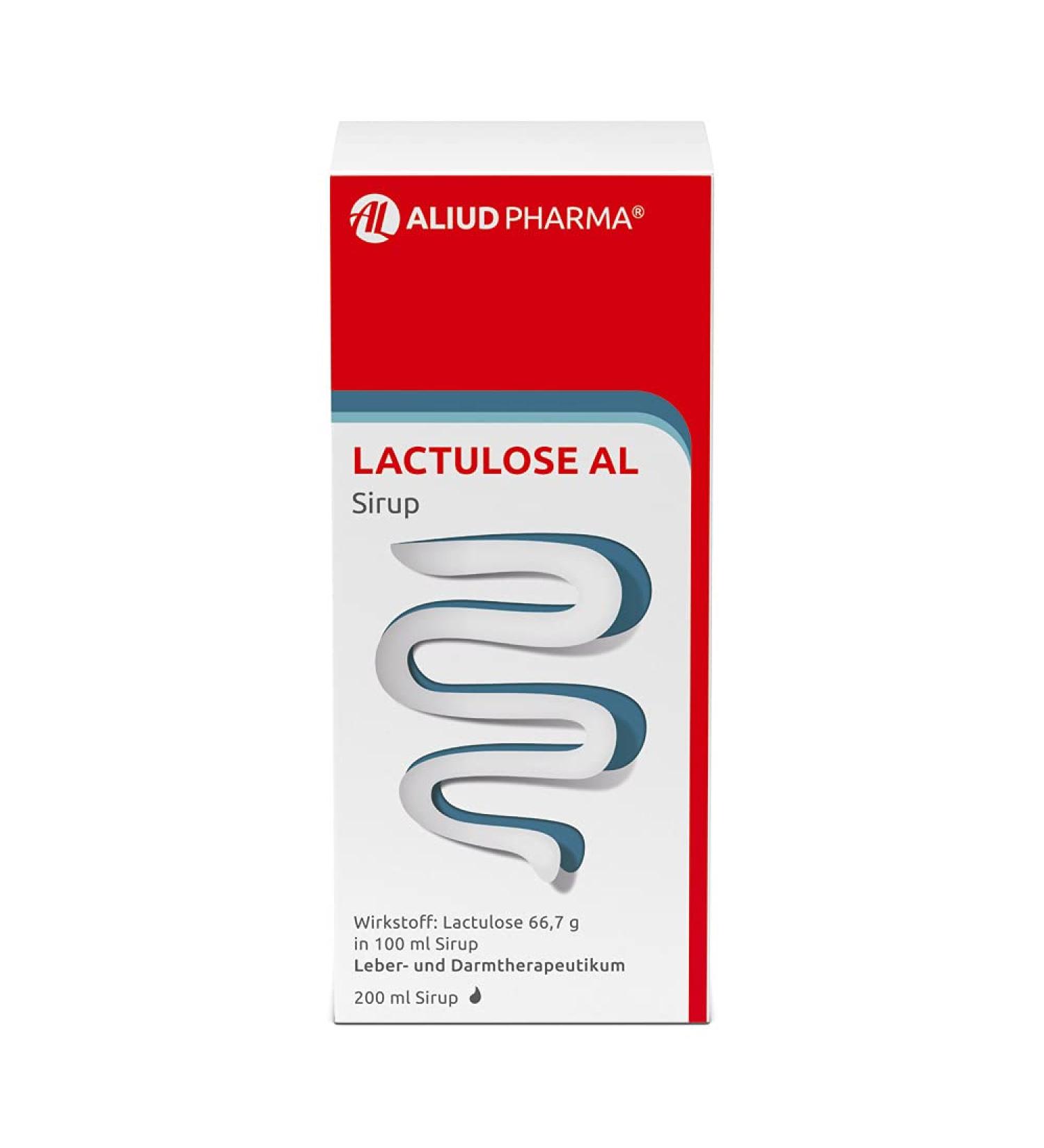 ALIUD PHARMA Lactulose AL Syrup 200 ml - Effective Osmotic Laxative for Constipation Relief | International Shipping Available - Buy Online on GoSupps.com