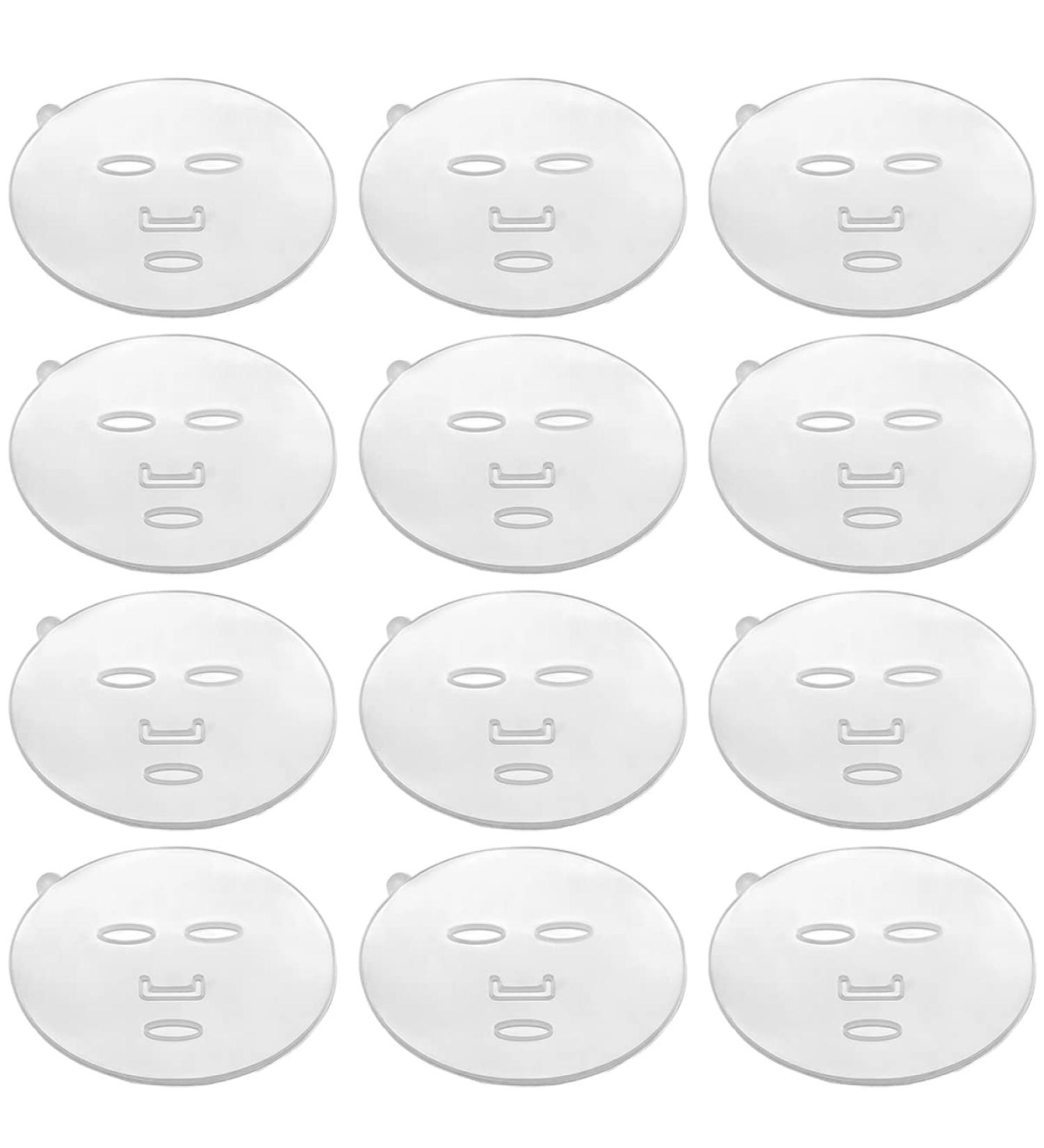 FRCOLOR Face Mask Maker Plate - 20Pcs Reusable Seaweed Facial Mask Mold & Clear Tray for DIY Skincare - Buy Online on GoSupps.com