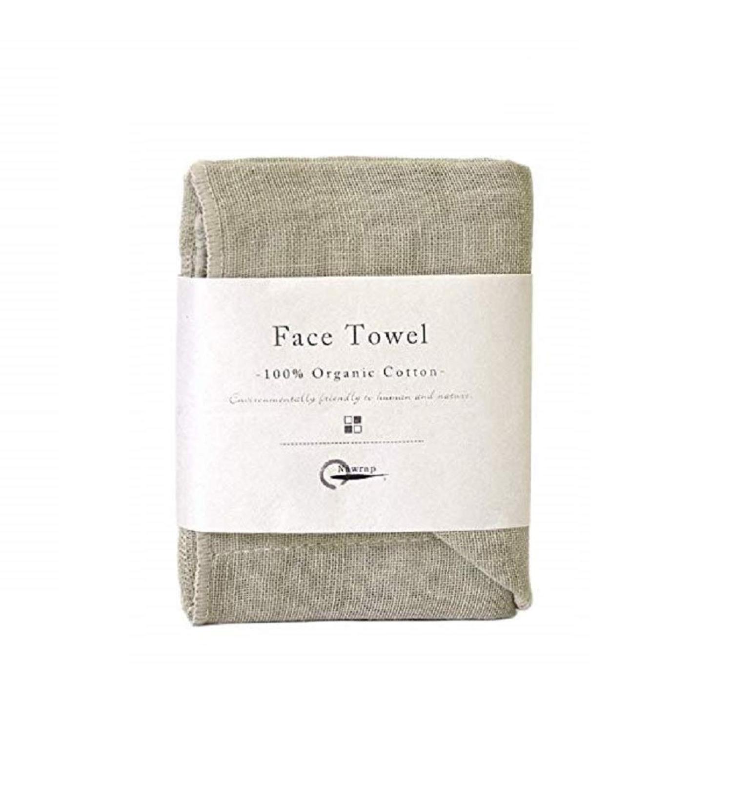 Nawrap Organic Cotton Face Towel - Durable, Absorbent & Quick-Dry - Green - Buy Online on GoSupps.com