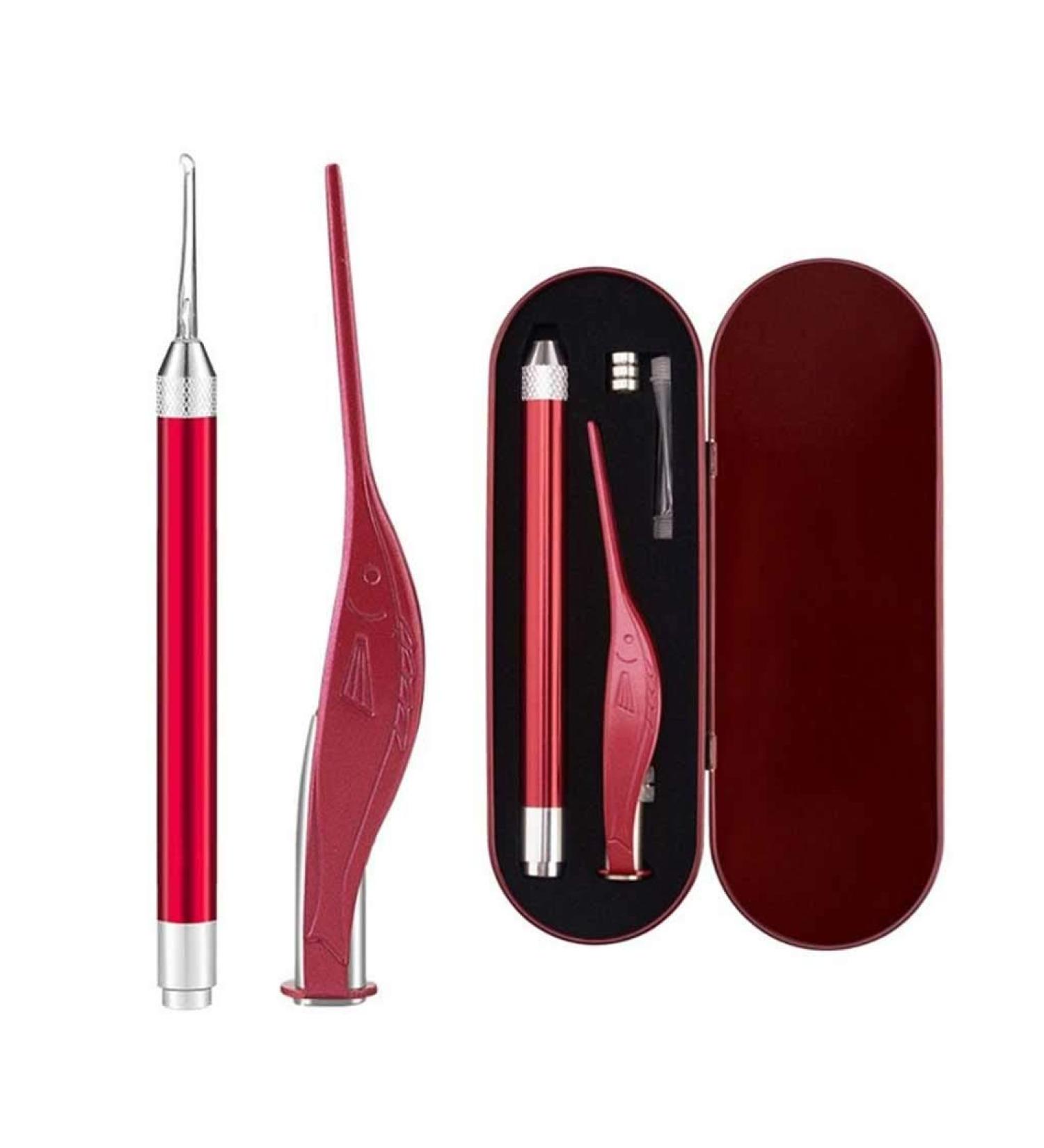 BBSJ Luminous Ear Pick Set with LED Light & Tweezers - Ear Wax Removal Tool for Children & Babies - Includes Storage Box - Color 03 - Buy Online on GoSupps.com