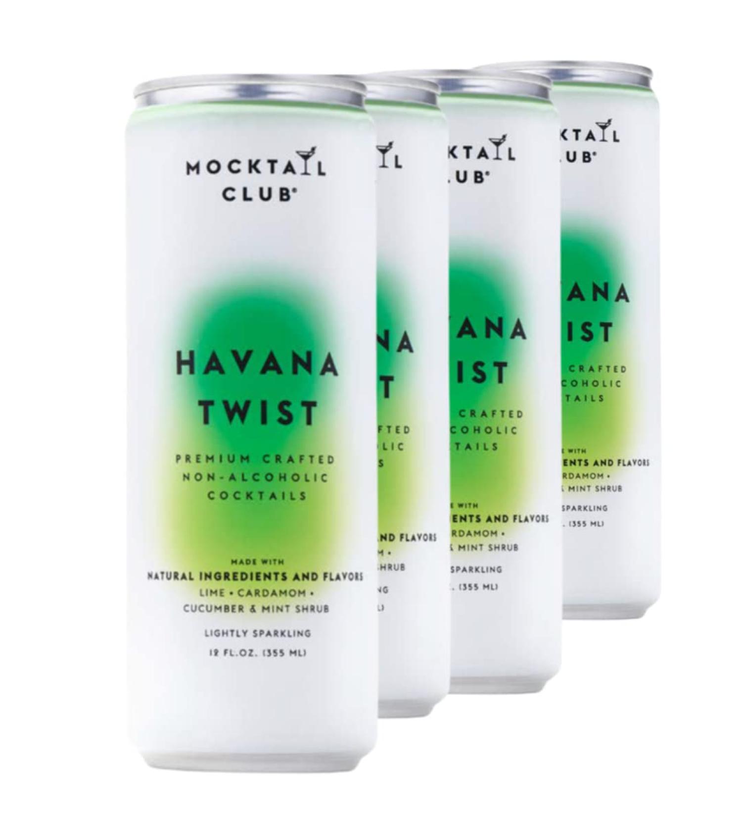 Mocktail Club Havana Twist - 4 Pack of Premium Crafted Non-Alcoholic Cocktails - Buy Online on GoSupps.com