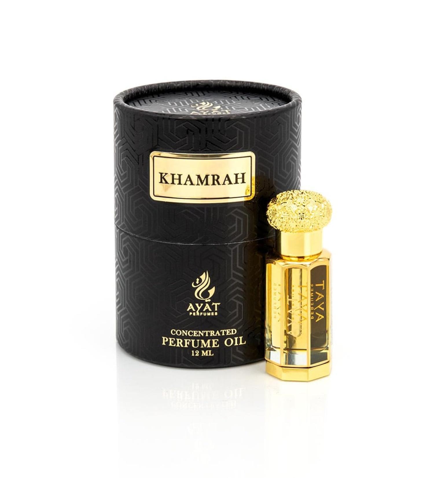 AYAT PERFUMES Perfume Extract 12ml | Pretty Bottle Packaged in an Elegant Box | Alcohol-Free Unisex Attar | Long Lasting Fragrance Oil | Arabian scent Made Designed in Dubai (Khamrah) - Buy Online on GoSupps.com