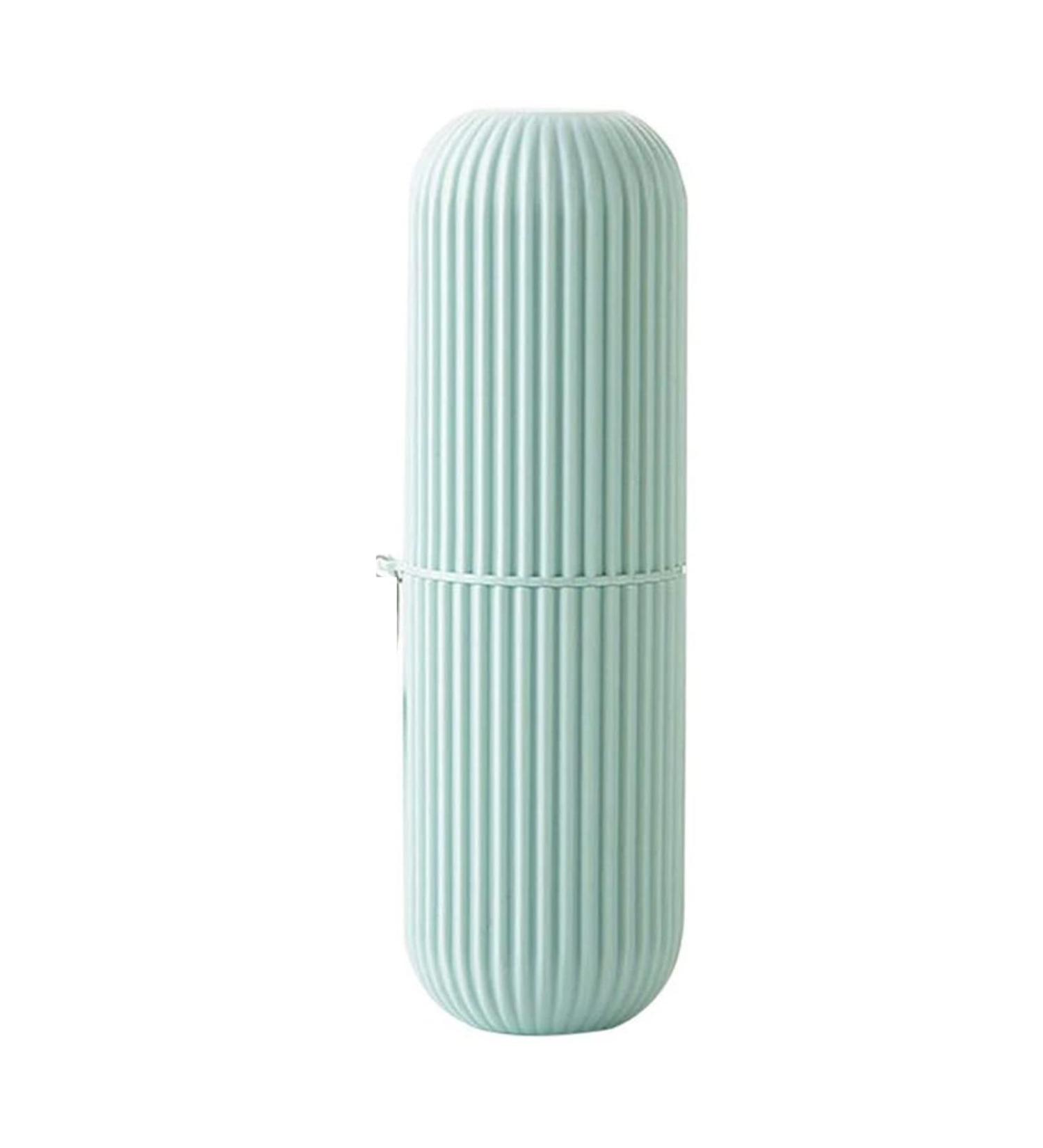 Digjobk Portable Toothbrush Cup & Toothpaste Holder - Green Travel Storage Organizer for Bathroom & Outdoors - Buy Online on GoSupps.com