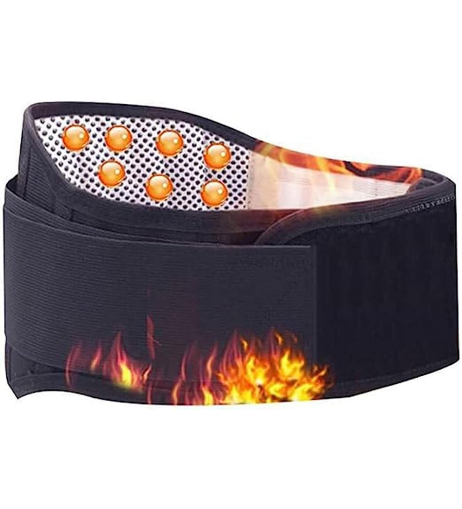 Self-Warming Adjustable Back Support Belt | Pain Relief for Sciatica Herniated Disc & Lumbar Stenosis (Size L) - Buy Online on GoSupps.com