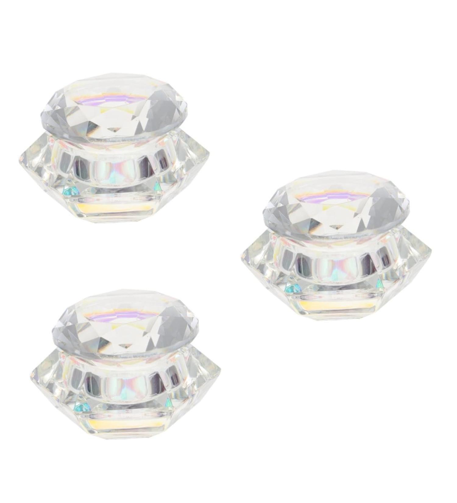 minkissy 3pcs Nail Art Crystal Cup Shot Glass with Lid Glass Mug with Lid Clear Tumbler Containers with Lids Nail Art Liquid Cup Color Mixing Dish Pen Washing Bucket Crystal Pen Wash Cup 6.5x6.5cmx3pcs Whitex3pcs - Buy Online on GoSupps.com