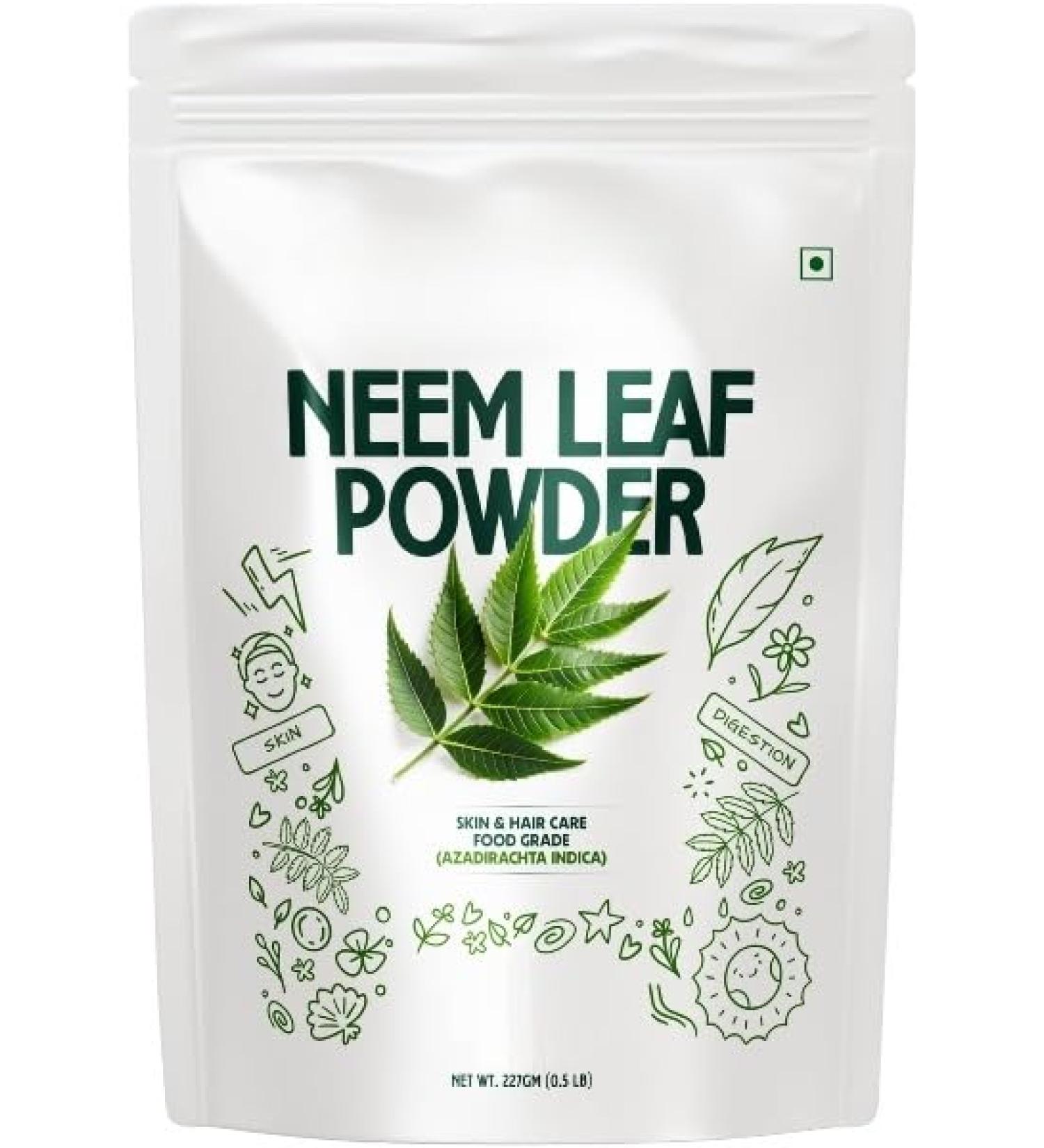 NEEM Leaf P0wder | Suitable for Hair Skin & Face Care 227 g