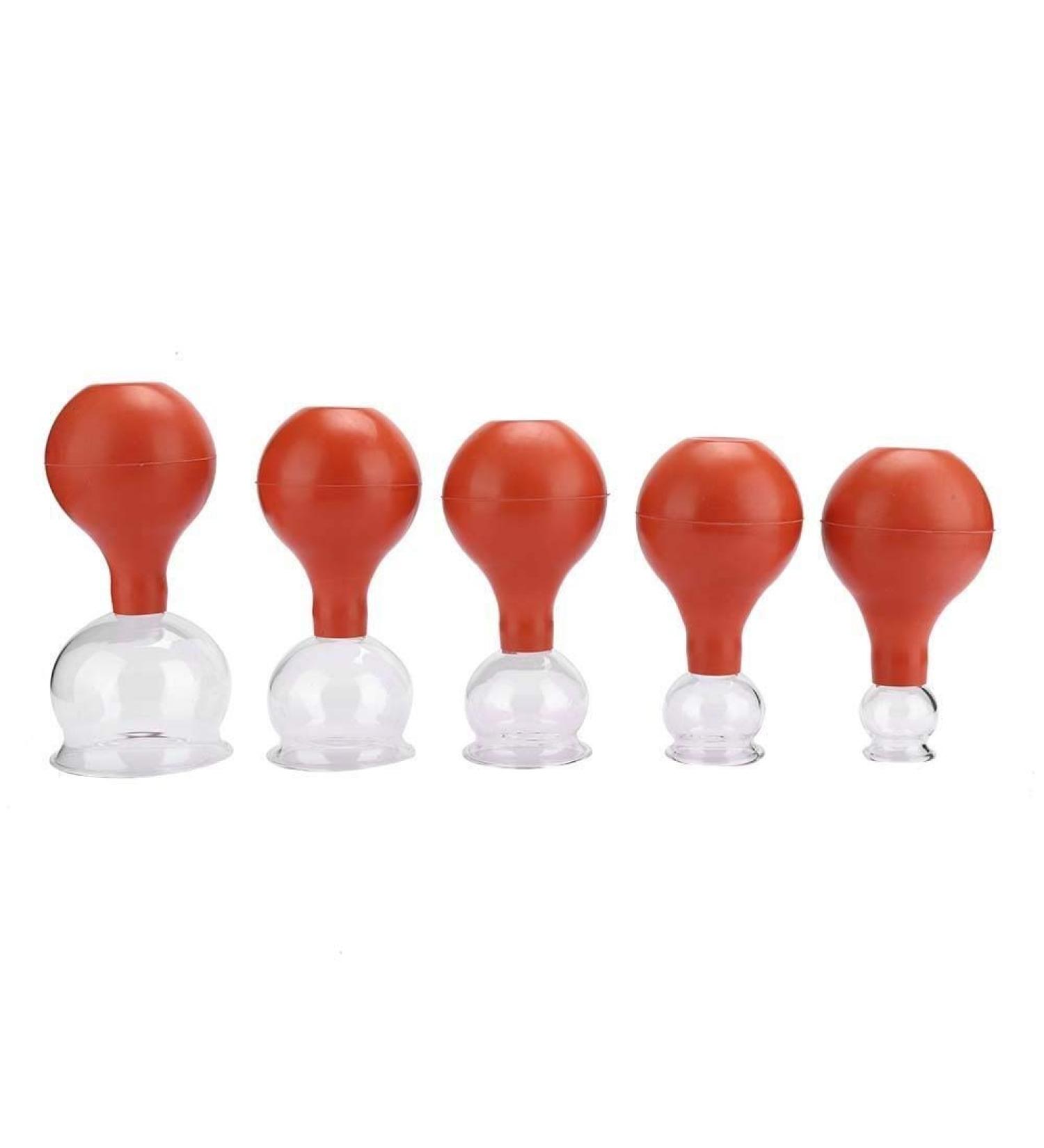 BYARSS 5pcs Vitreous Cupping Cups Set - Body Massage Therapy for Pain Relief | International Shipping Available - Buy Online on GoSupps.com