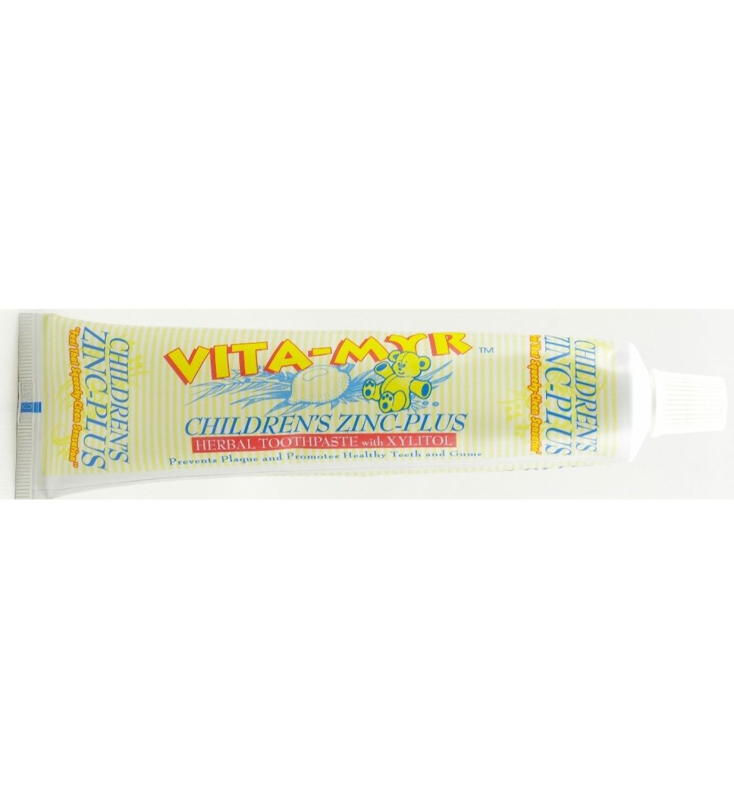Vita-Myr Children's Zinc-Plus Herbal Toothpaste with Xylitol  5.4 oz Tube