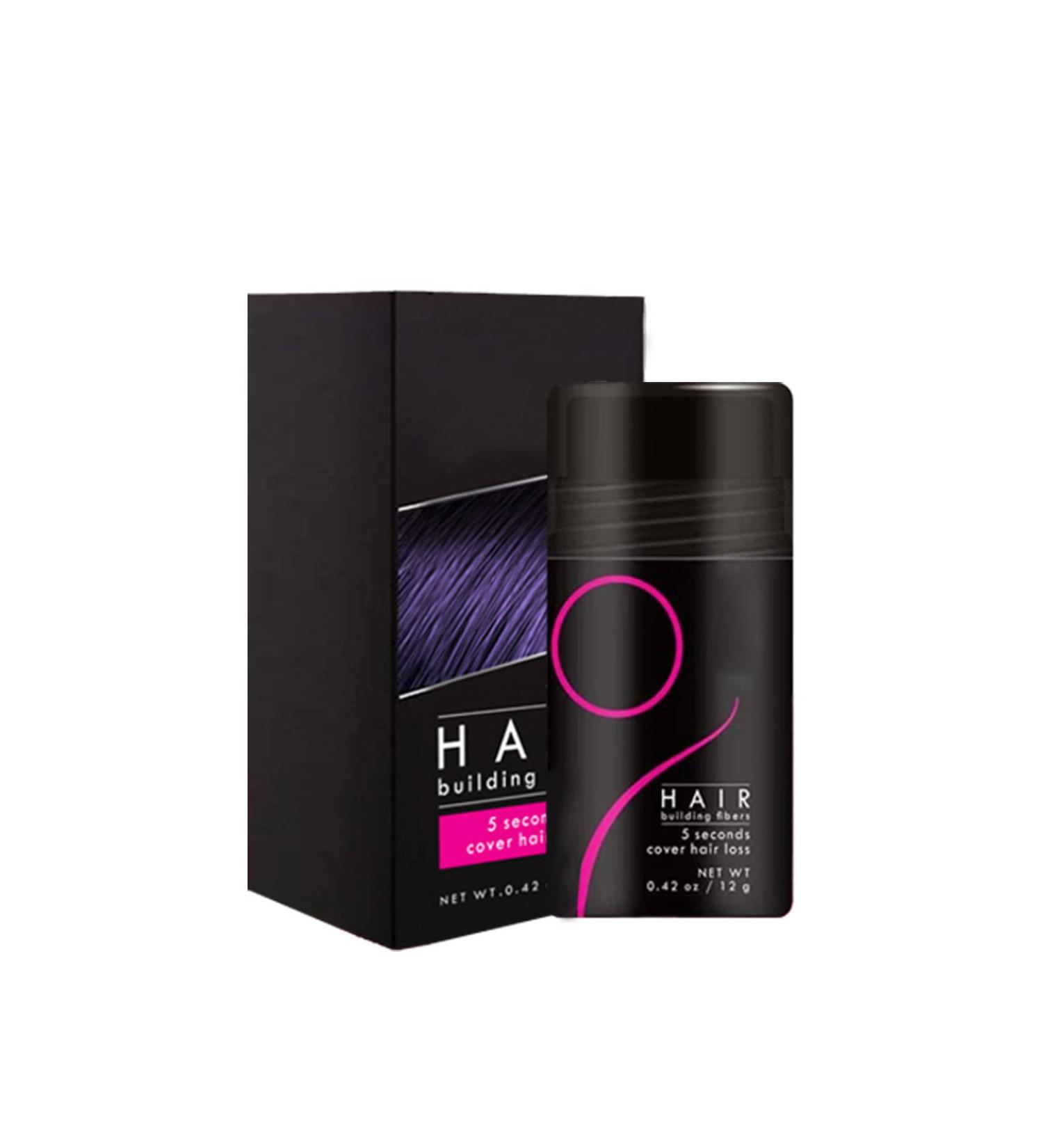 Hair Thickening Fibers 0.4 Oz Hair Building Fiber Thickening Hair Fiber Powder for Women and Men Natural Black - Buy Online on GoSupps.com