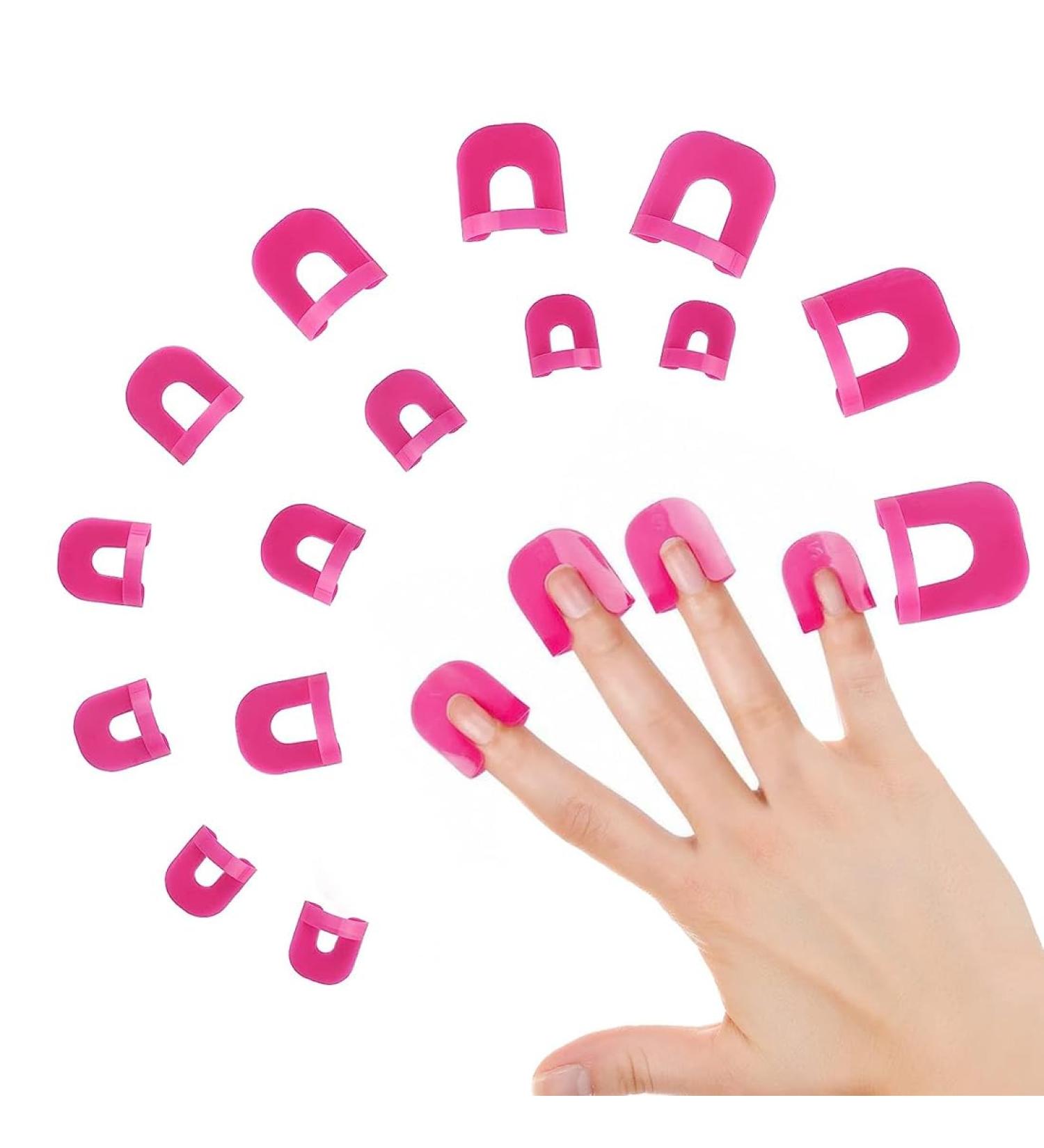 Shop Weddhuis 26PC Nail Polish Template Kit - Reusable Edge Barrier & Nail Art Accessories (Rose) - International Shipping Available - Buy Online on GoSupps.com