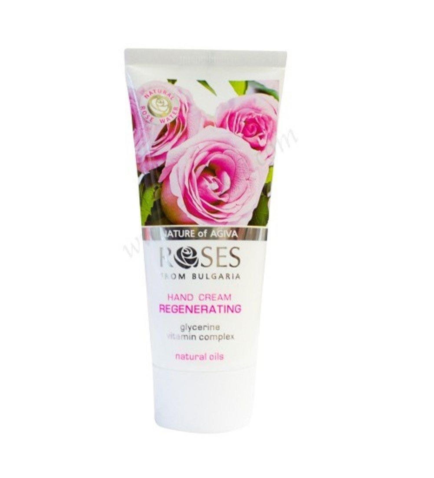 Hand cream made of natural rose water