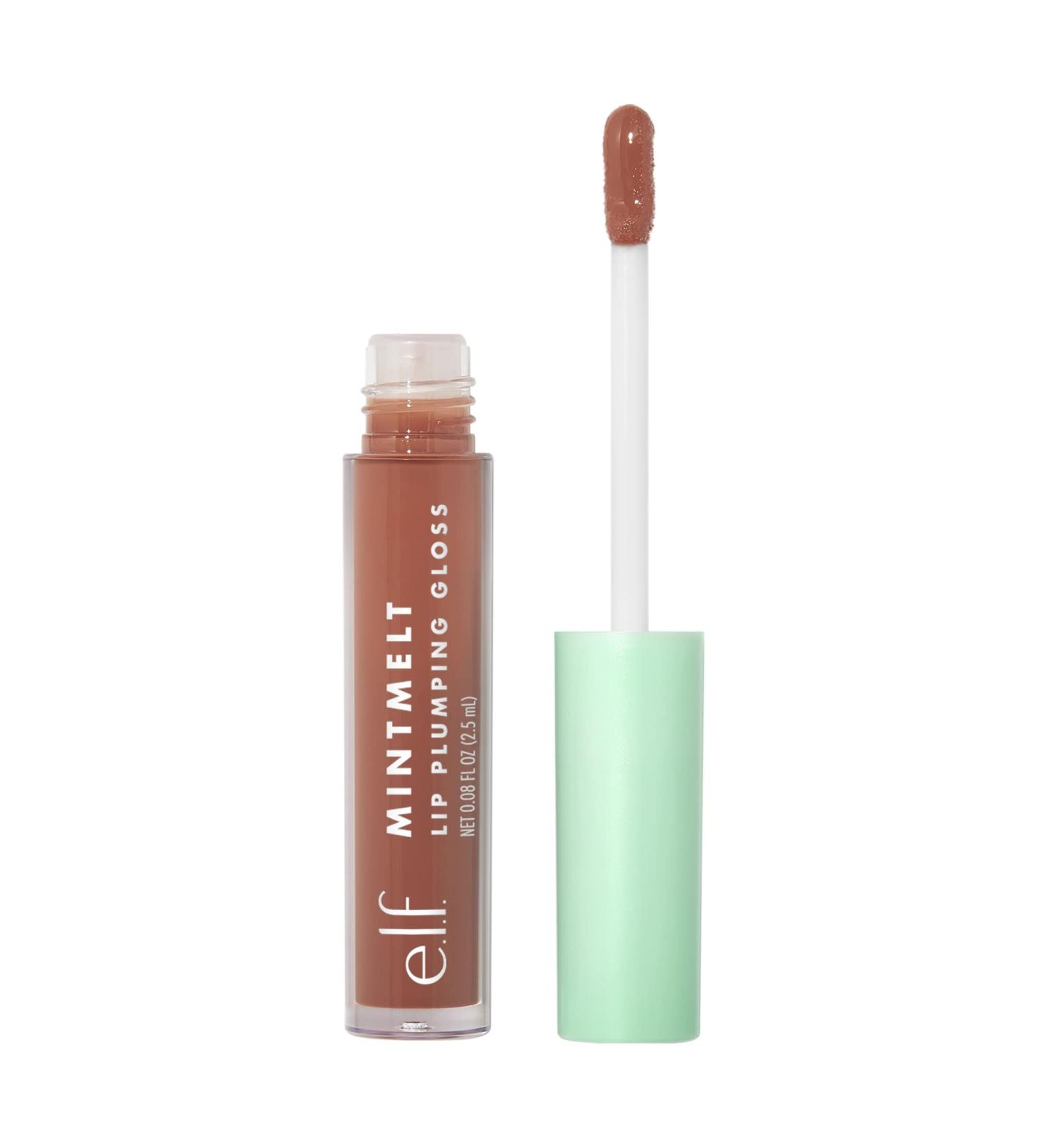 e.l.f. Mint Melt Lip Gloss - High-shine Hydrating Gloss for Plumped Lips - Vegan & Cruelty-Free - Mint Chocolate - 0.08 Fl Oz - Buy Online on GoSupps.com