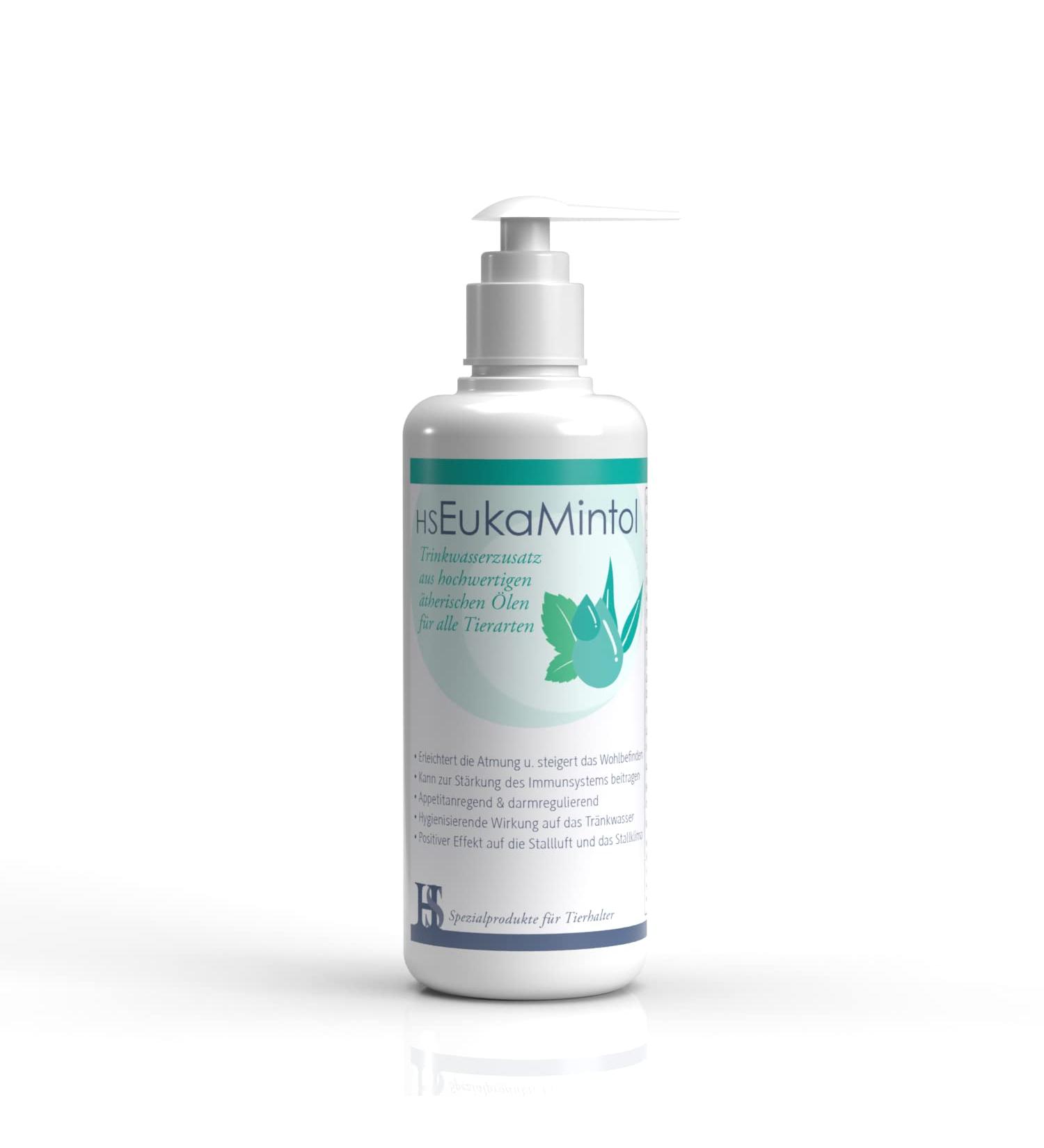 Eukamintol 250ml Drinking Water Additive for Chickens Pigeons & Rabbits | Essential Oils for Breathing Support & Well-Being | Helps with Runny Nose & Colds - Buy Online on GoSupps.com