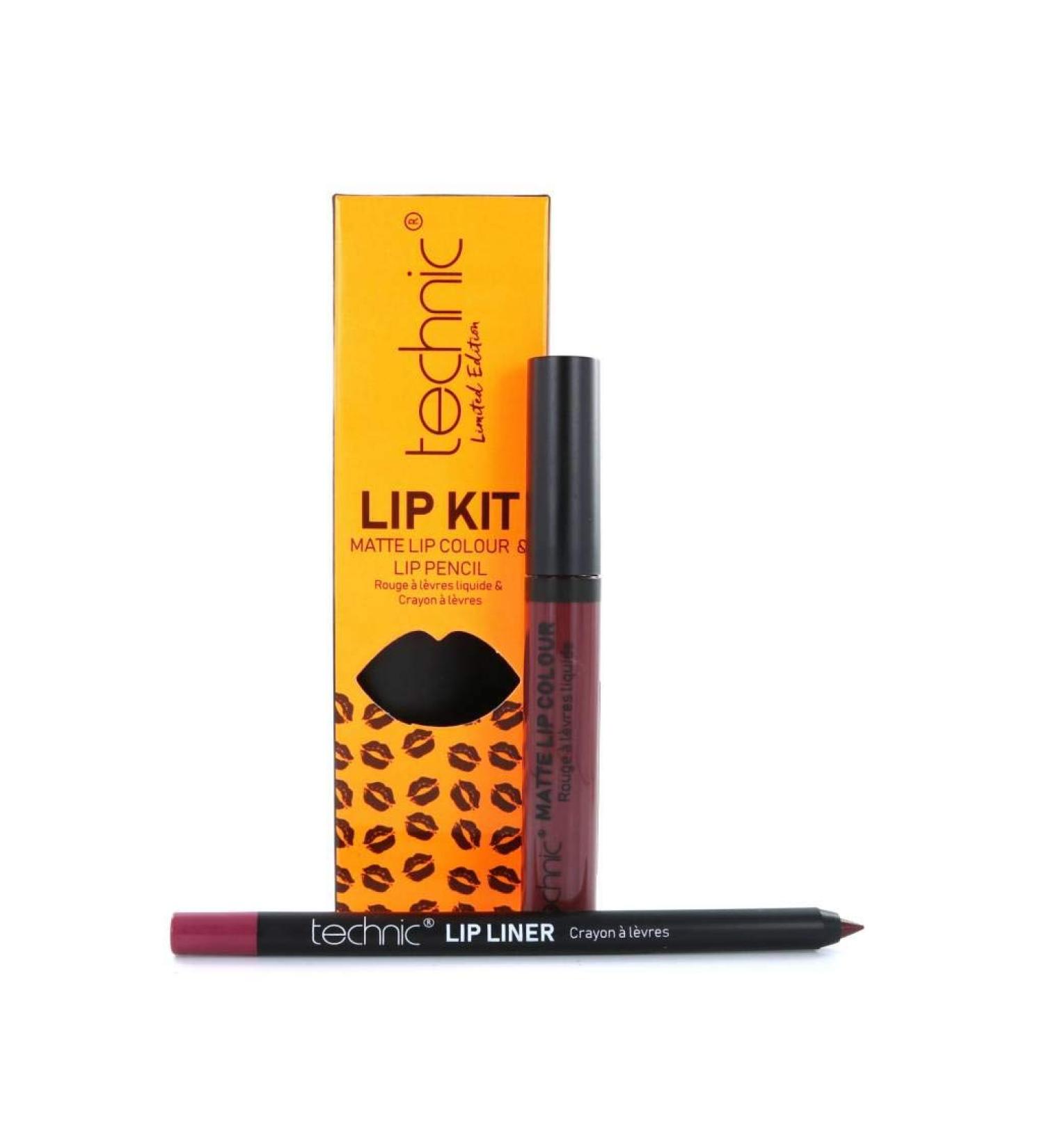 Technic Lip Kit Lipliner & Lipstick - Oh So Wicked