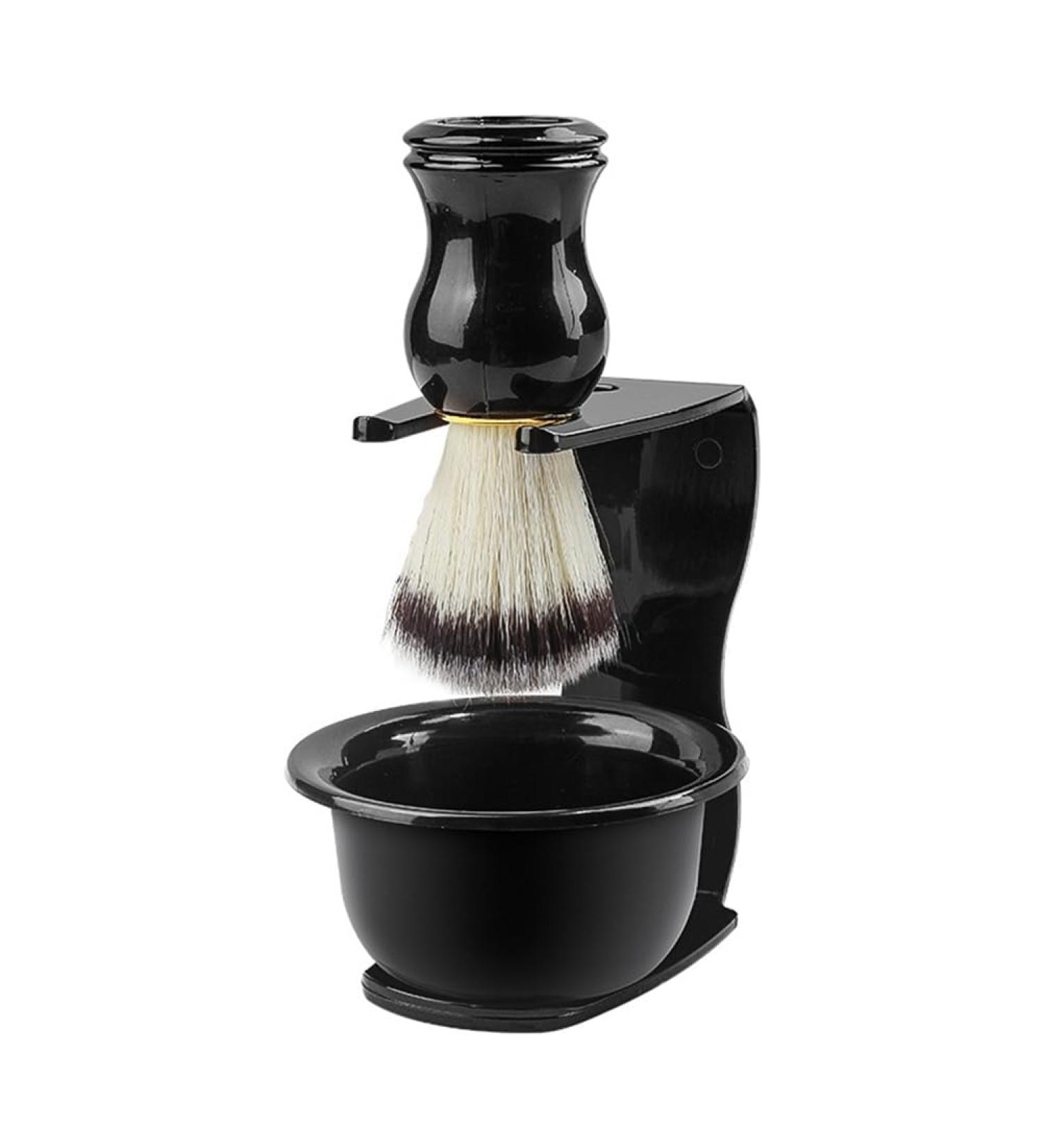 Suoumwa Men's Shaving Bowl Brush Set | Premium Barber Shaving Tools for Smooth Shaves & Easy Face Washing - Buy Online on GoSupps.com