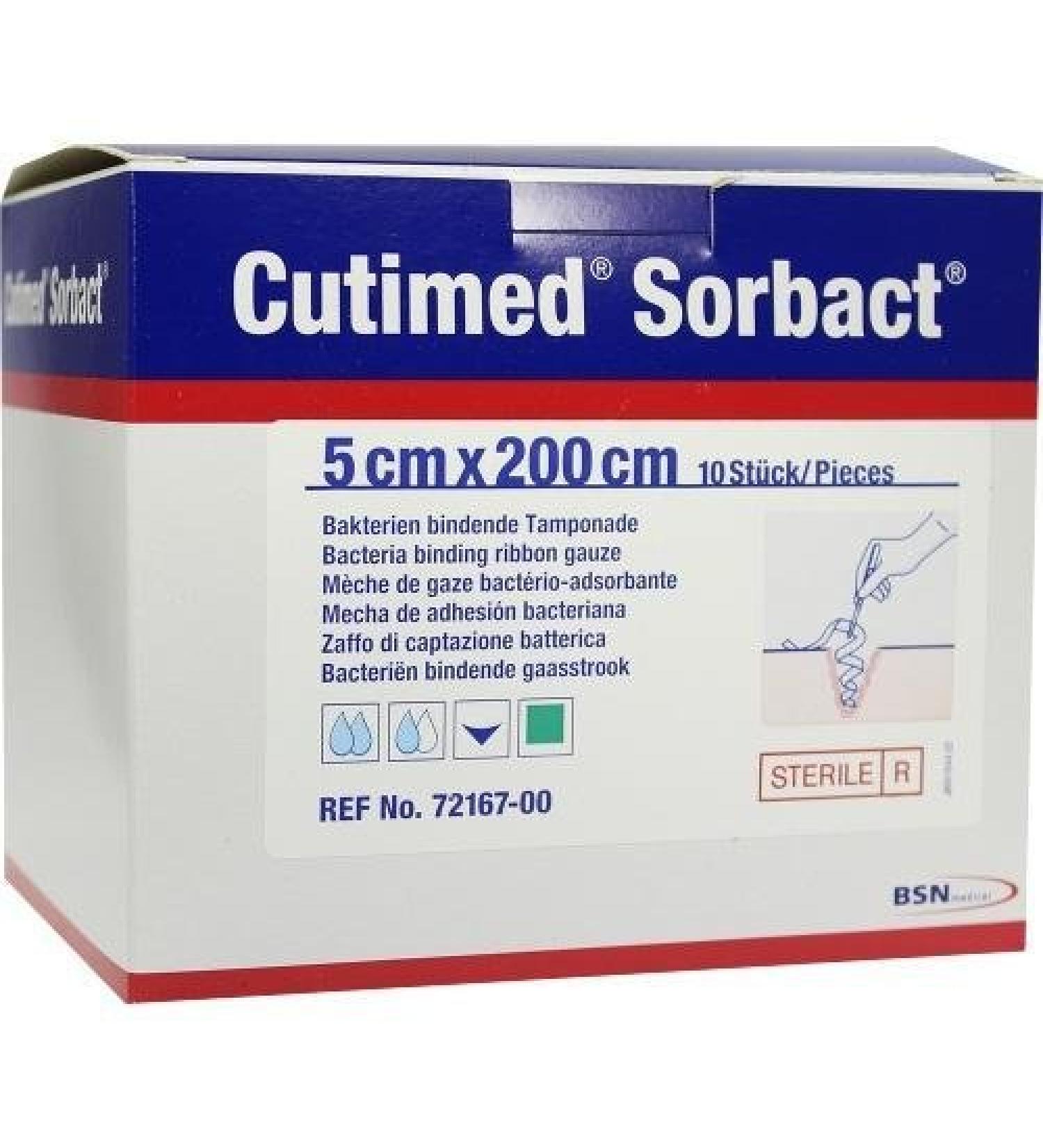 BSN Medical 72167-00 Cutimed Sorbact dressing 5 cm x 200 cm 10 pieces