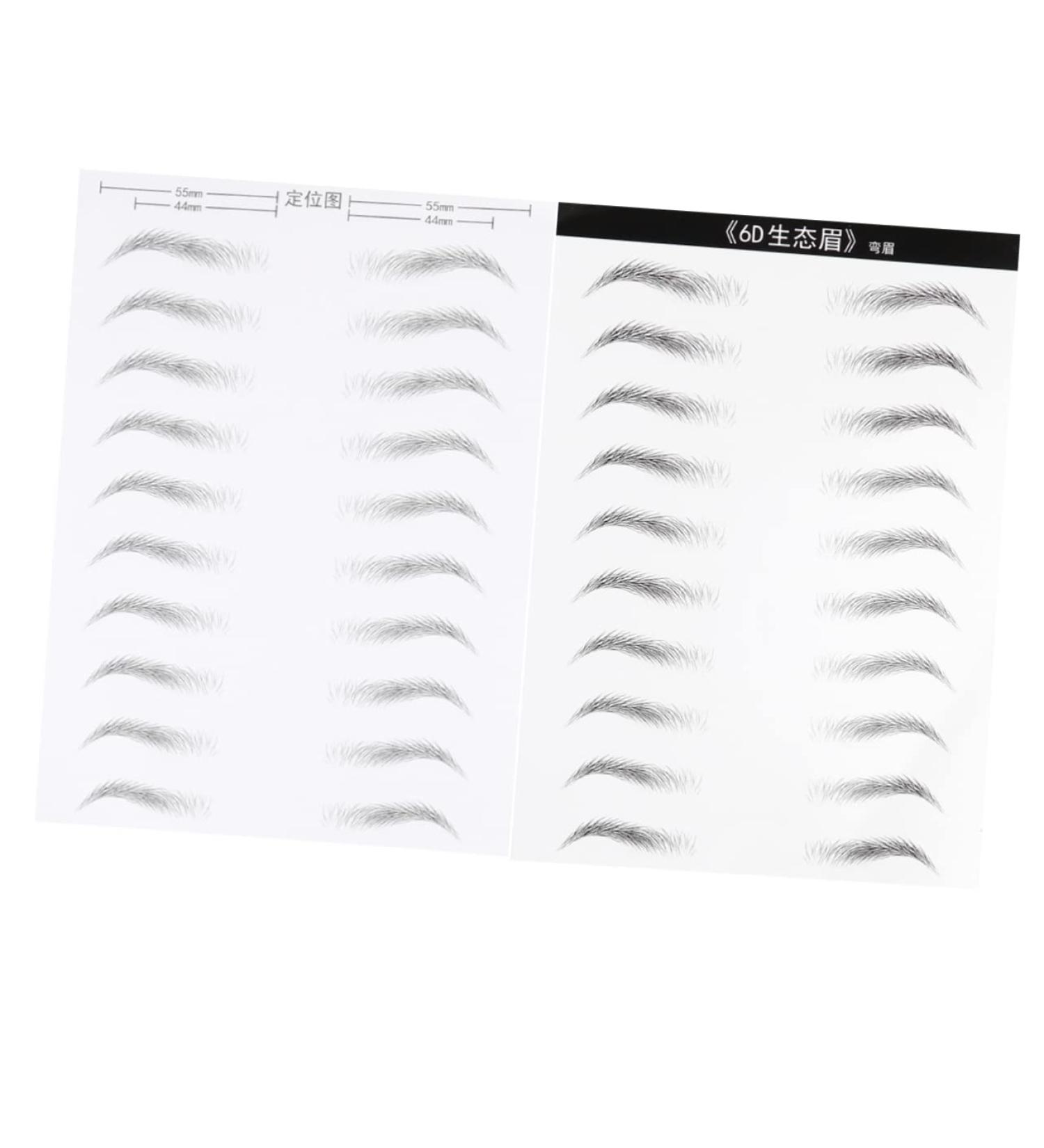 NOLITOY 2 Sheets 6d Eyebrow Sticker Brow Tatoo Eyebrow Makeup Tools Eyebrow Stickers Patch Artificial 3d - Buy Online on GoSupps.com