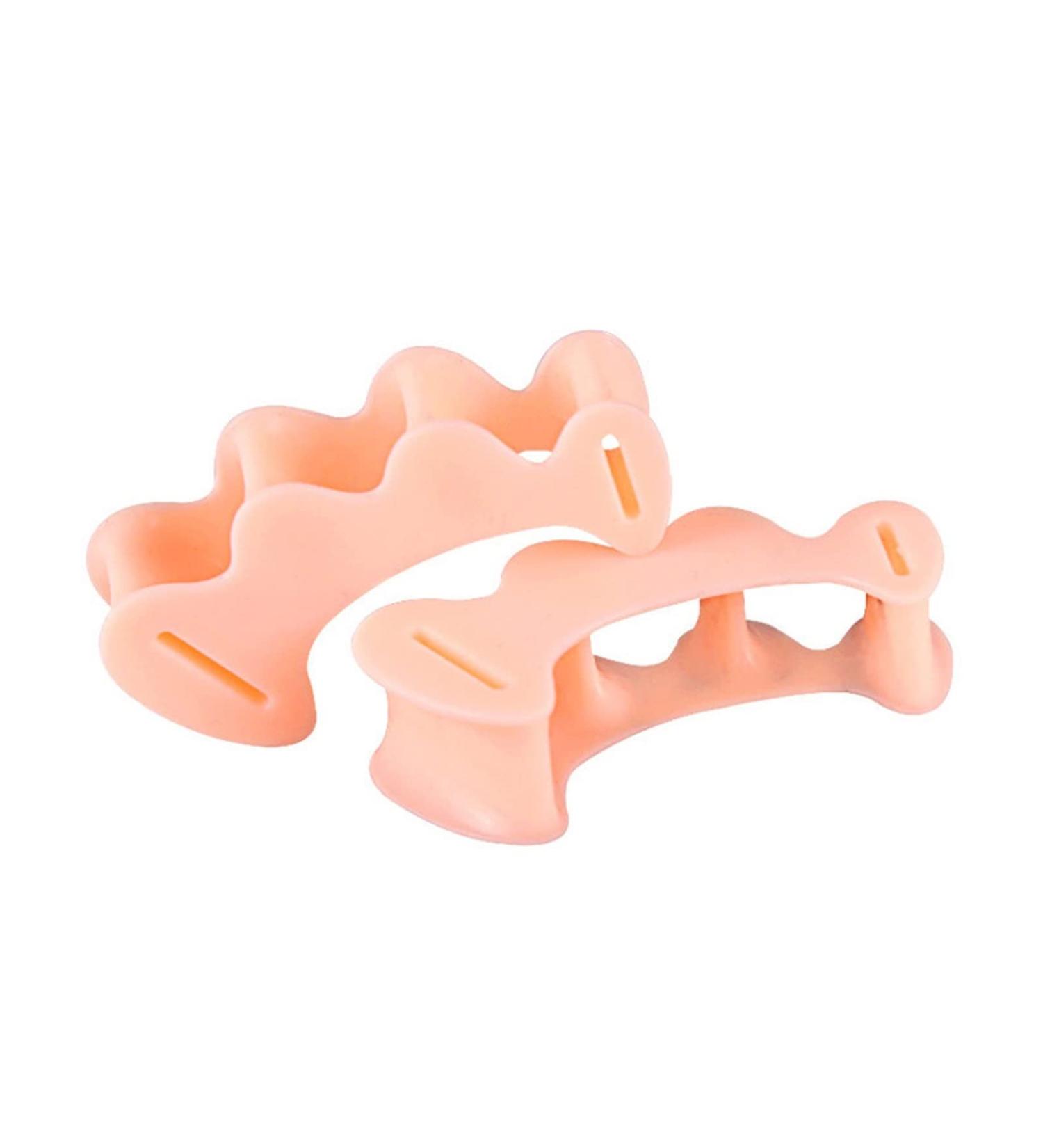 ZIYTEX Silicone Toe Spacer 1 Pair - Hallux Valgus Corrector & Separator - Flesh Color - Buy Online on GoSupps.com