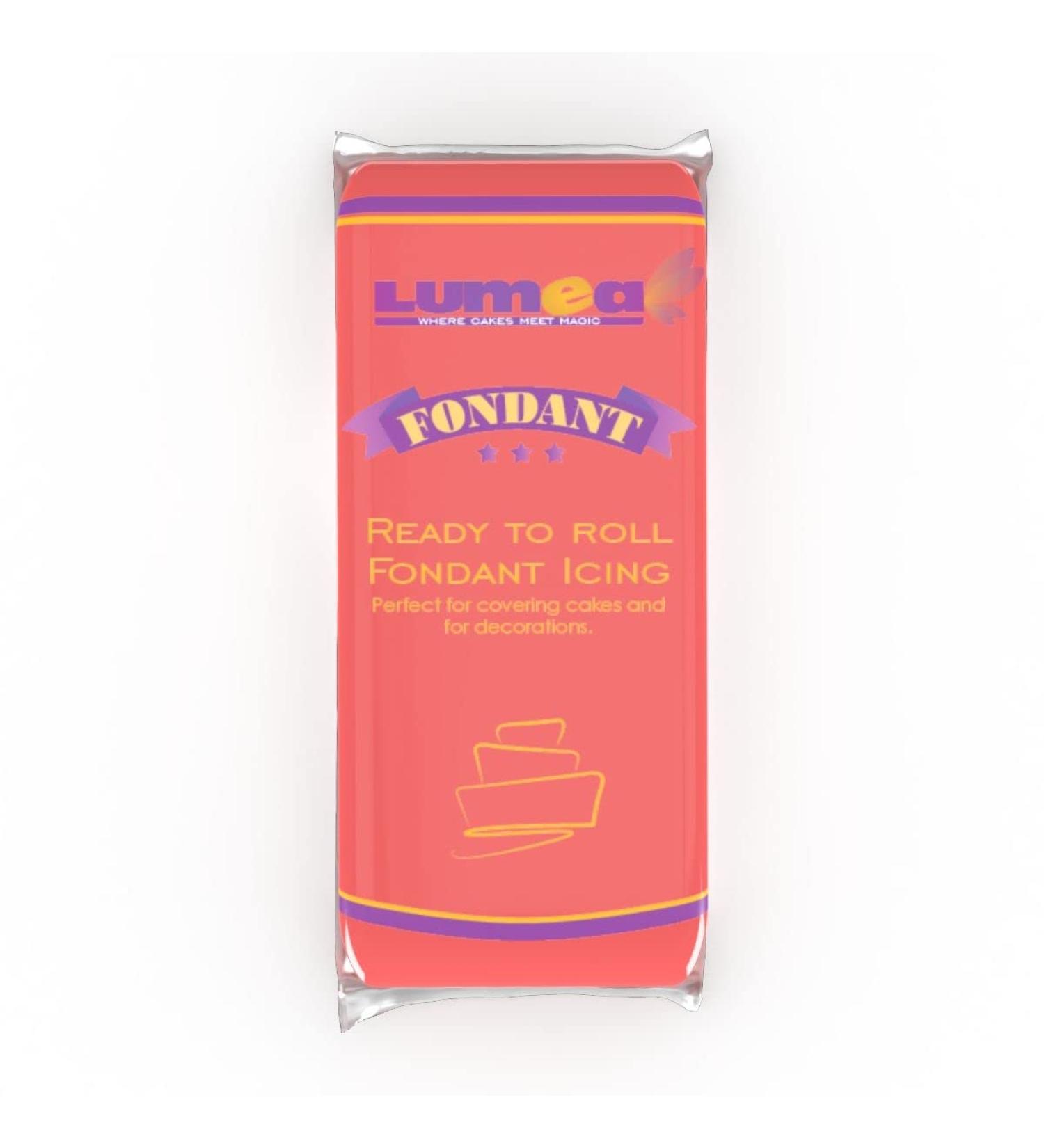 Premium Fondant for Cake Decoration - Dekozauber24 1000g 17 Colors Soft & Flexible - Coral Red - Buy Online on GoSupps.com