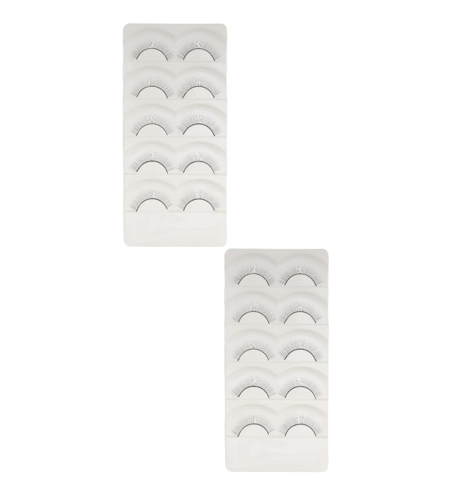 FRCOLOR 10 Pairs Fake eyelashes adhesives false eyelashes soft thick lashes handmade eye lashes artificial eyelashes reusable black eyelash lash extensions supplies extend fiber section - Buy Online on GoSupps.com