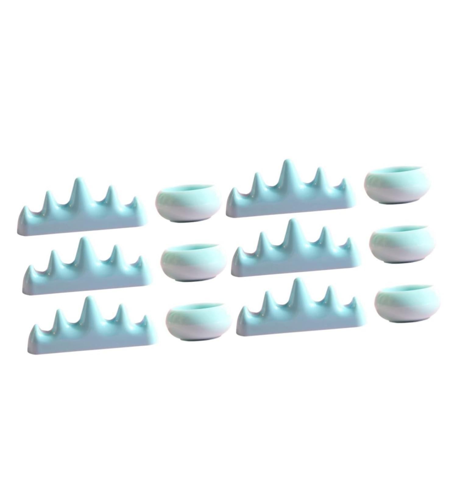 Healeved 2 Sets Nail Art Brush Cup Nail Art Cup Nail Brush Rest Nail Pens Wash Holder Shower Stool Gel Nail Steamer Sponge Holder Nail Brush Supplies Bask Washing Rack Washing Cups Plastic - Buy Online on GoSupps.com