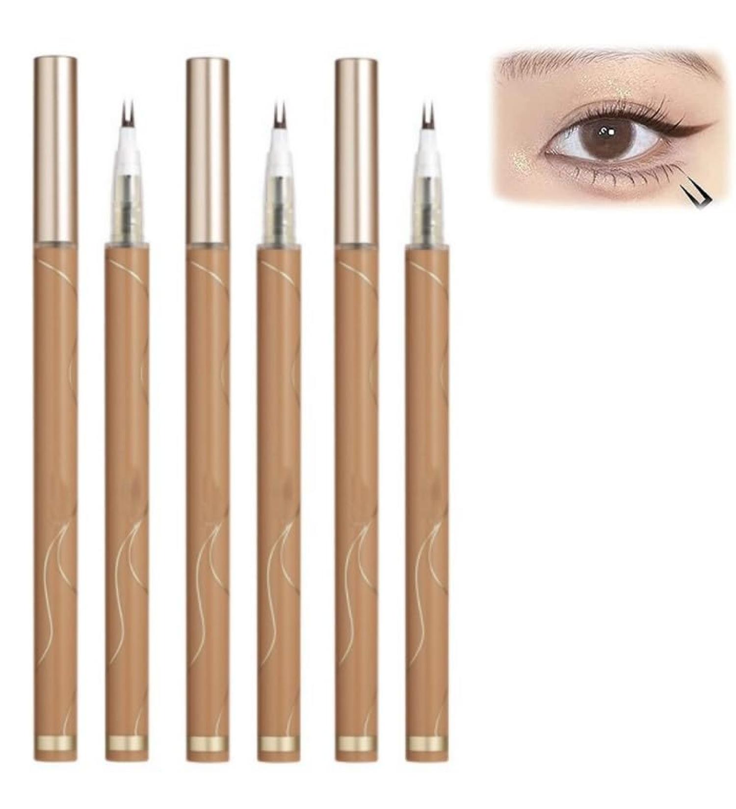 3PCS Double Tip Lower Lash Eyeliner Double Tip Lower Eyelash Pencil Waterproof Anti-Smudge Lashes Pencil Natural Lower Eyelashes Pen Super Slim Eye Liner (Light Brown) - Buy Online on GoSupps.com