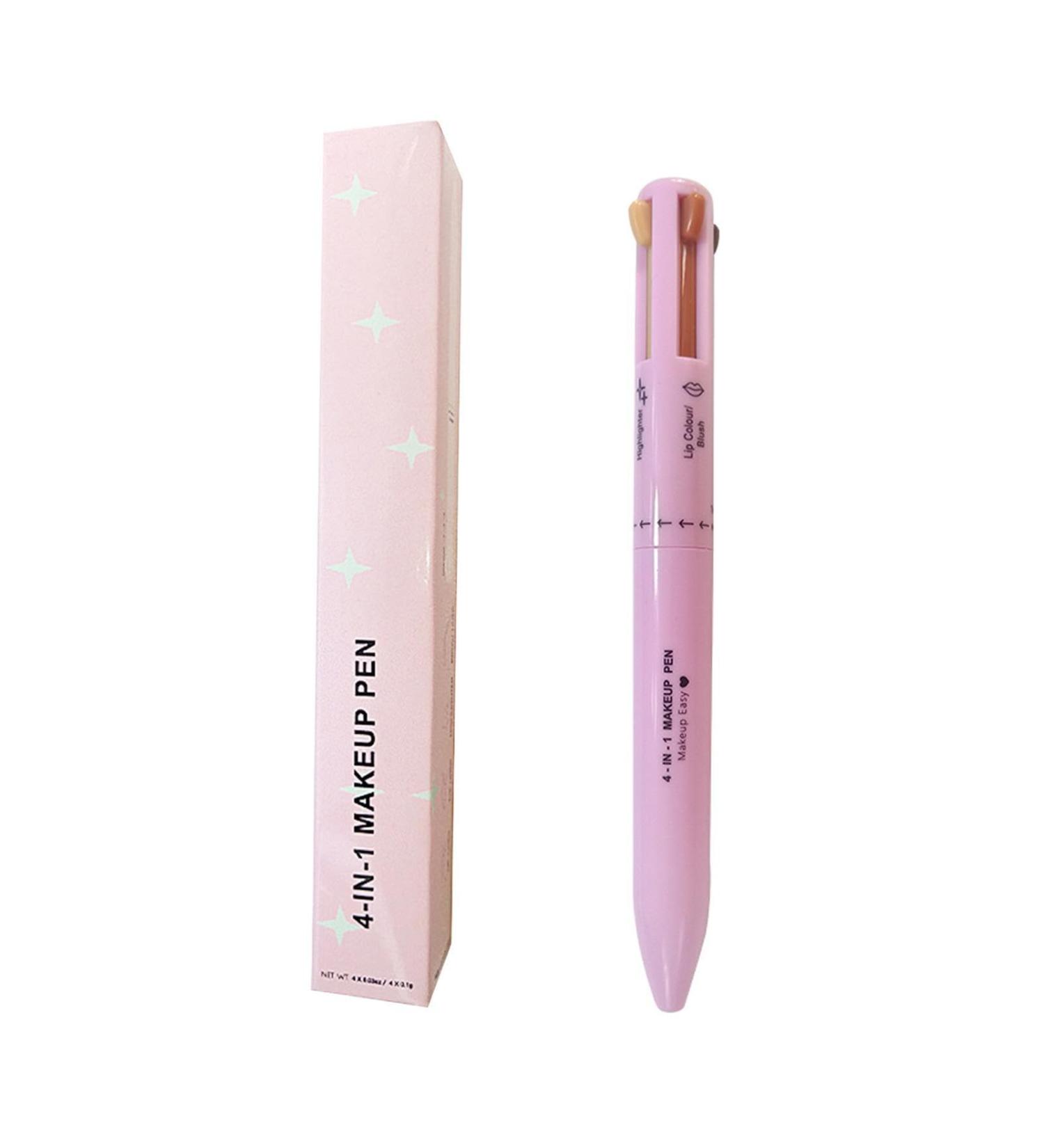  Deno 4-in-1 Makeup Set: Eyebrow Pencil Eyeliner Lip Liner and Highlighter. Multicolored Eyebrow Pencil Waterproof Eyebrow Pencil for Eyes Lips and Face. - Buy Online on GoSupps.com