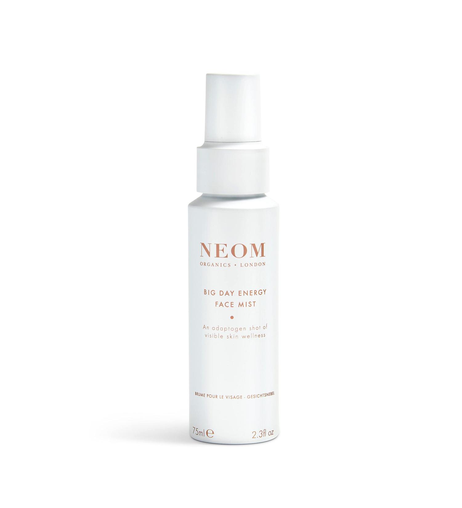 NEOM- Big Day Energy Face Mist 75ml | Calms Refreshes & Energises | Eucalyptus Rosemary & Patchouli | For bright dewy skin | Vegan | 100% Natural Fragrance - Buy Online on GoSupps.com